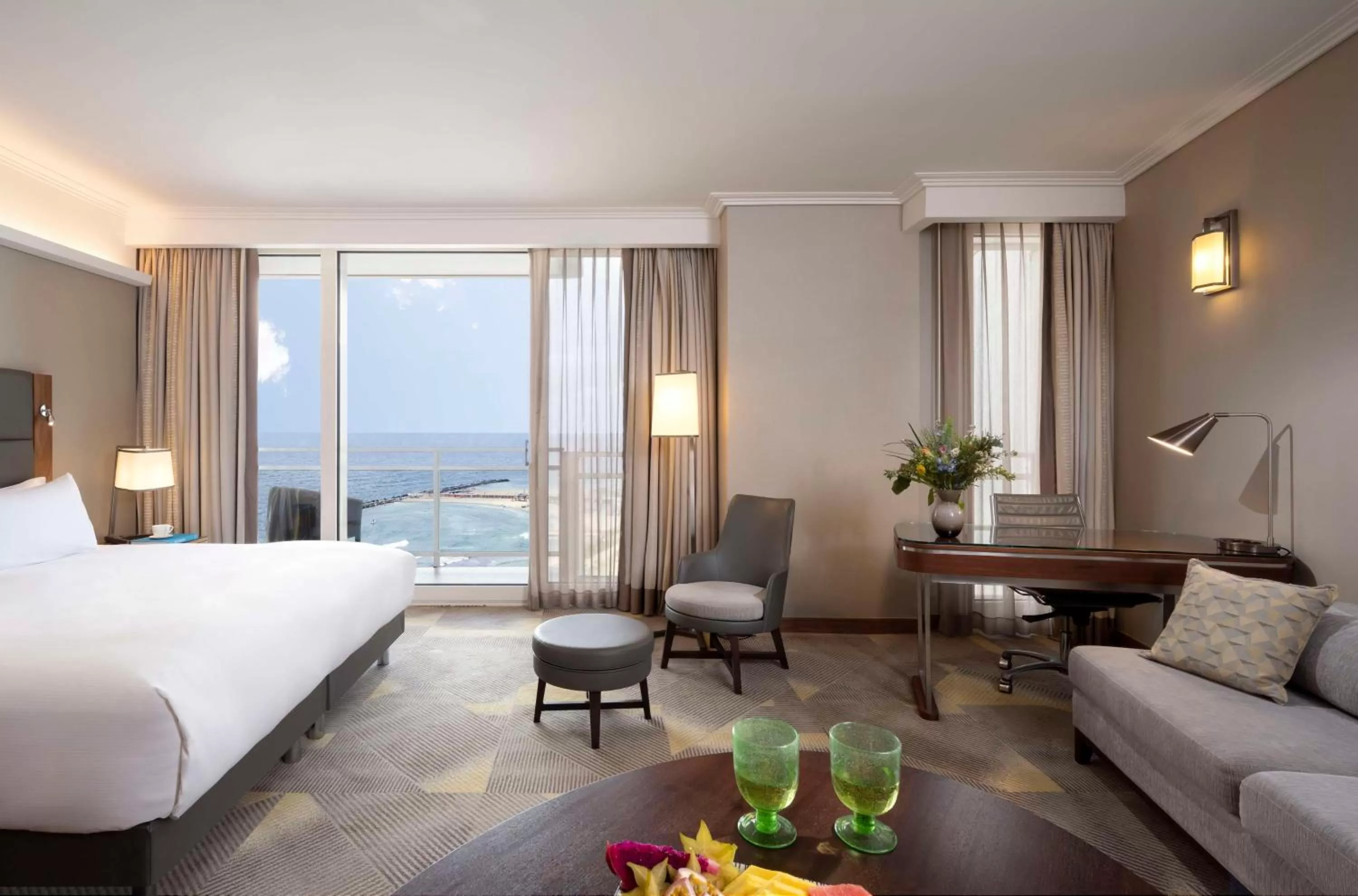 King Studio with Sea View in Hilton Tel Aviv Hotel