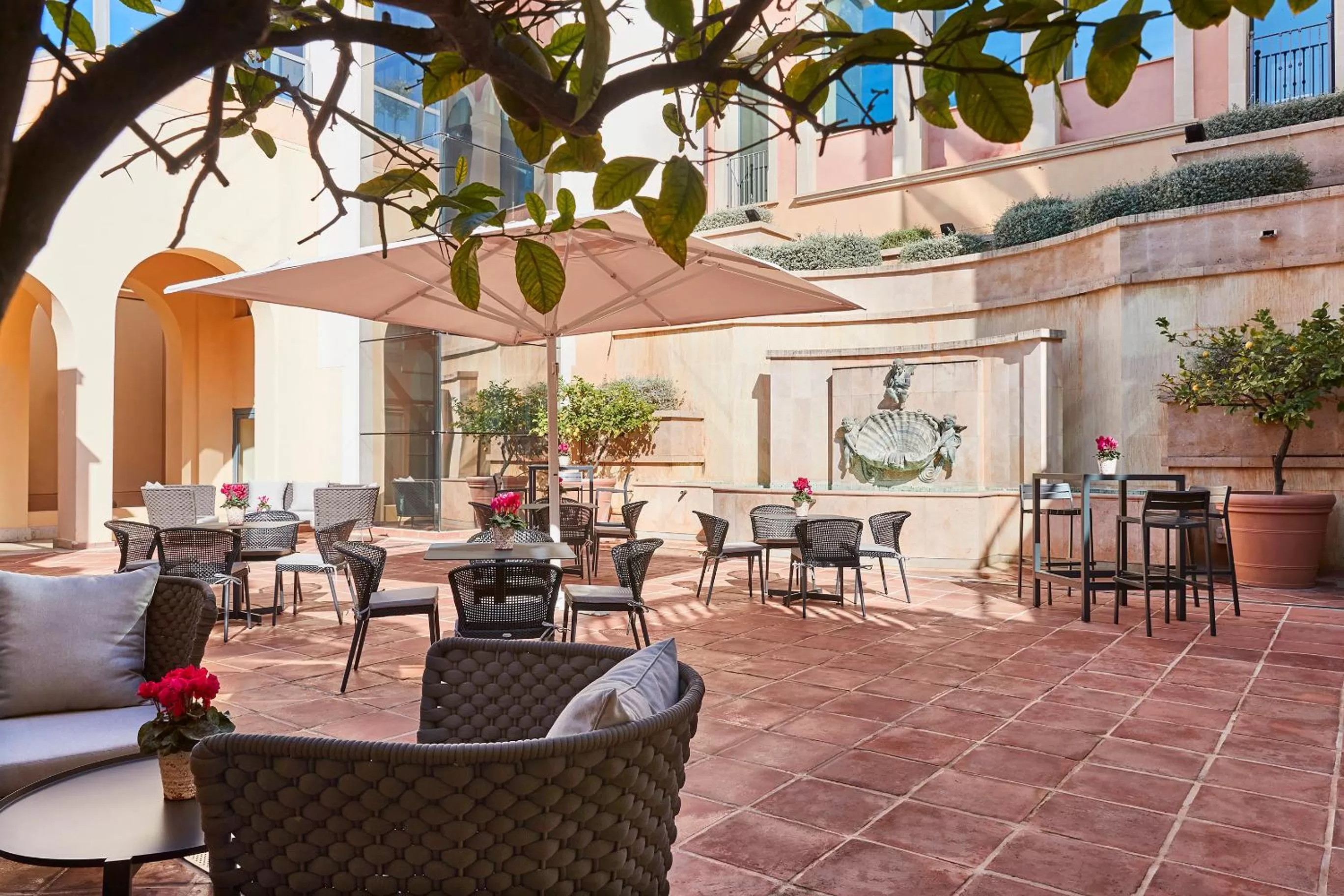 Patio in Steigenberger Hotel and Resort Camp de Mar
