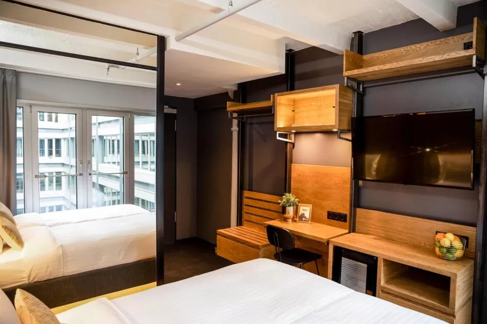 Small Double or Twin Room in GINN Hotel Hamburg Elbspeicher