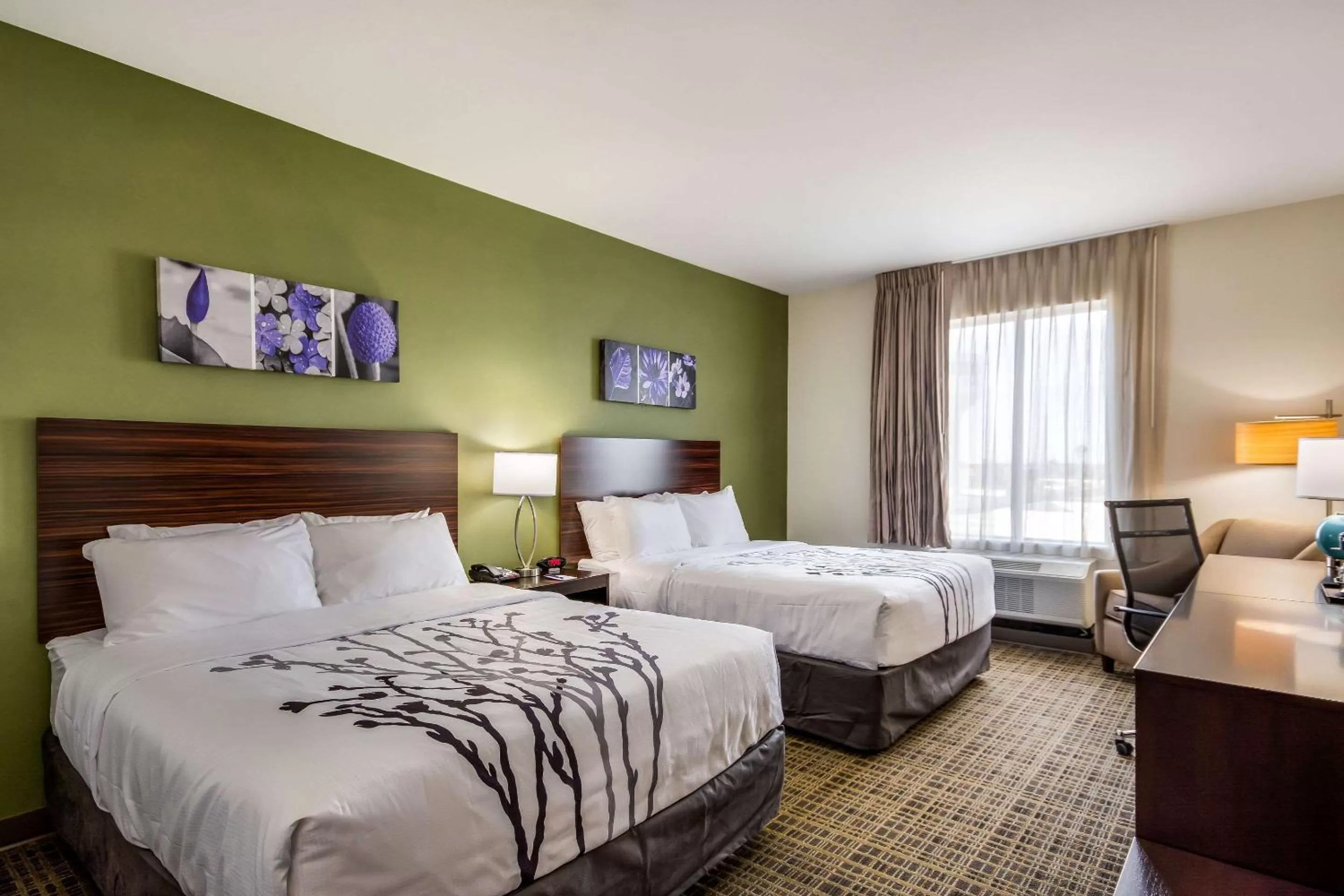 Queen Room with Two Queen Beds - Non-Smoking in Sleep Inn & Suites Yukon Oklahoma City