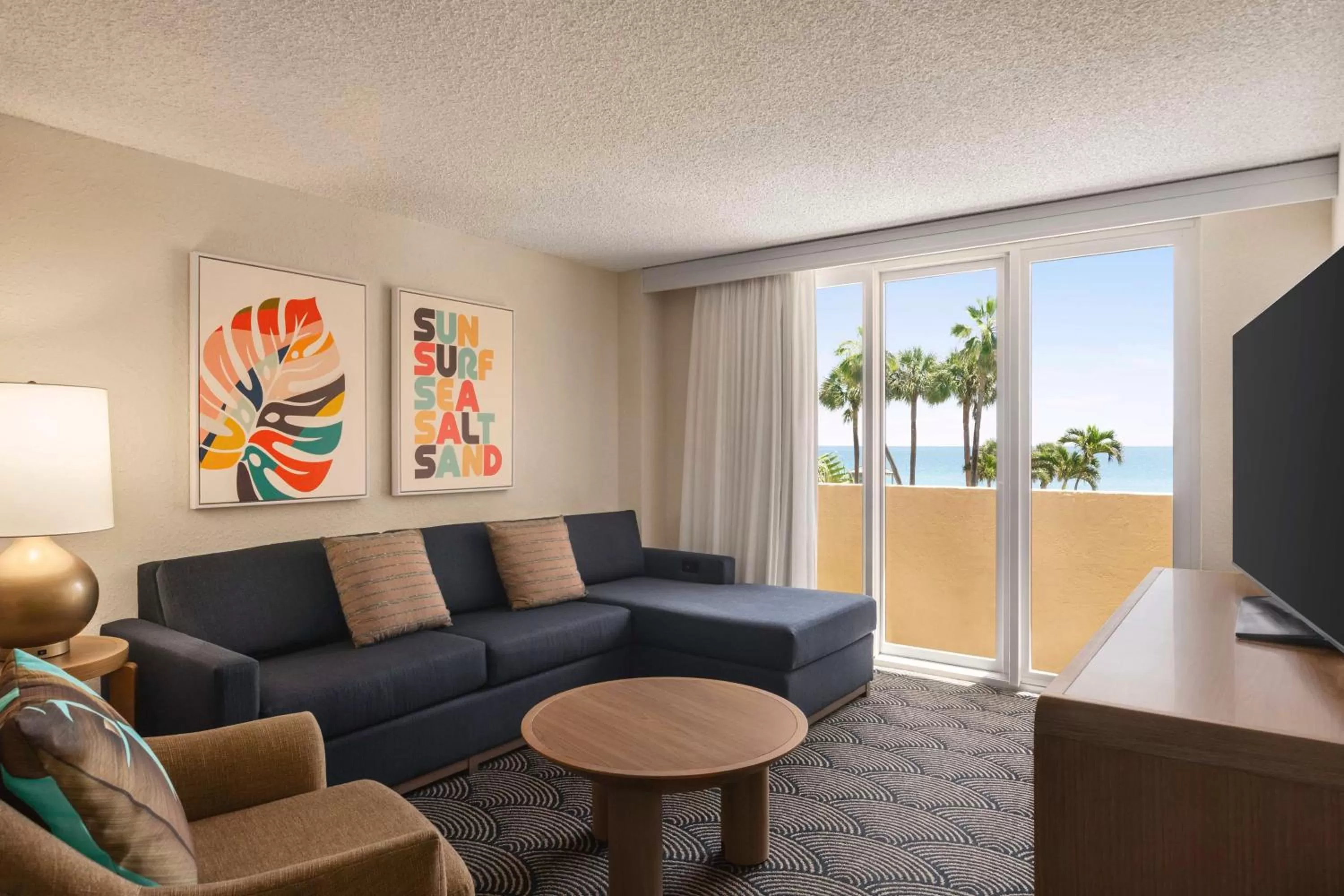 Suite, 2 Queen Beds, Partial Oceanview, Juliet Balcony in Embassy Suites by Hilton Deerfield Beach Resort & Spa