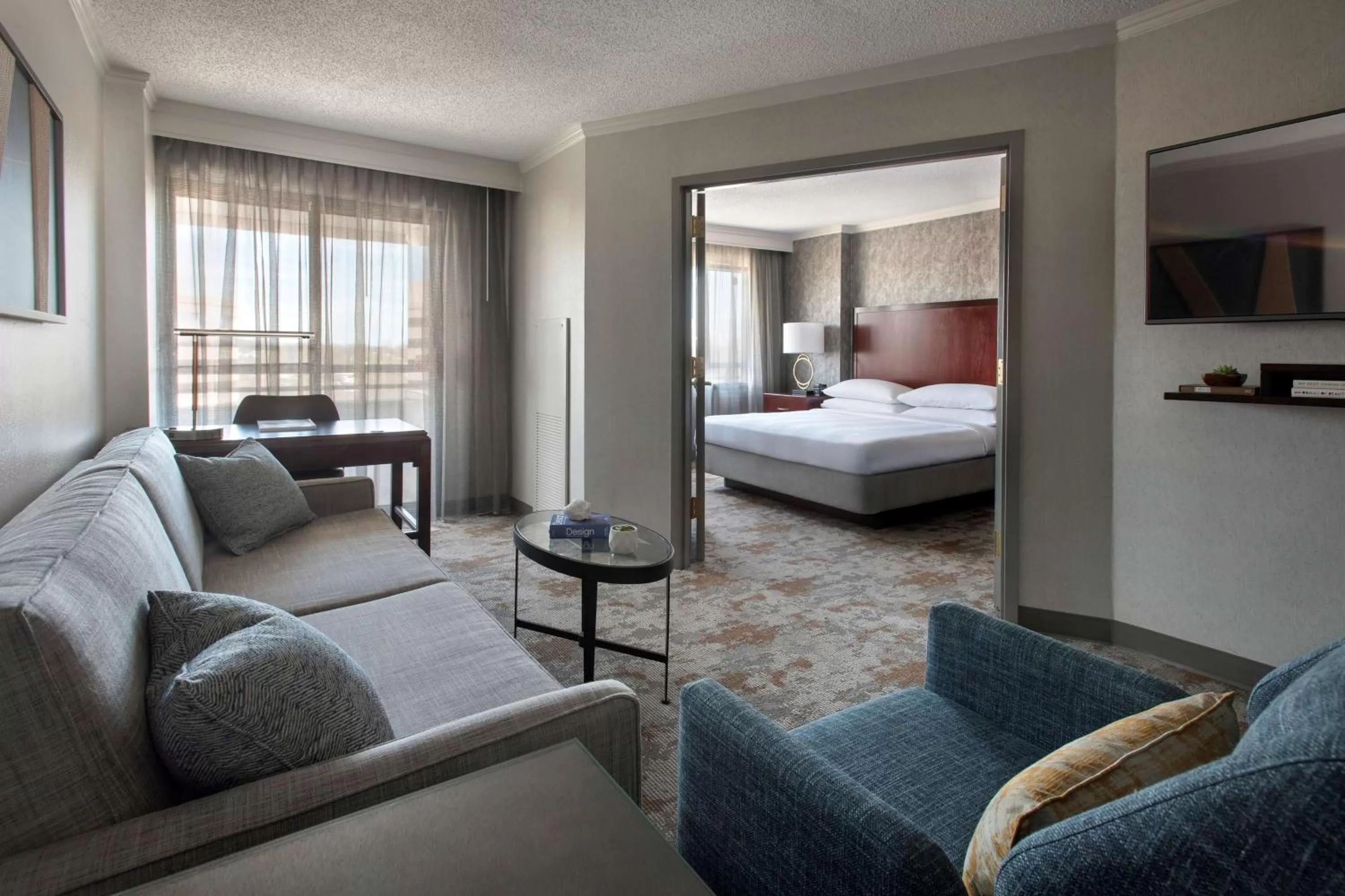 Two-Room King Suite with Balcony in Embassy Suites by Hilton Bethesda Washington DC