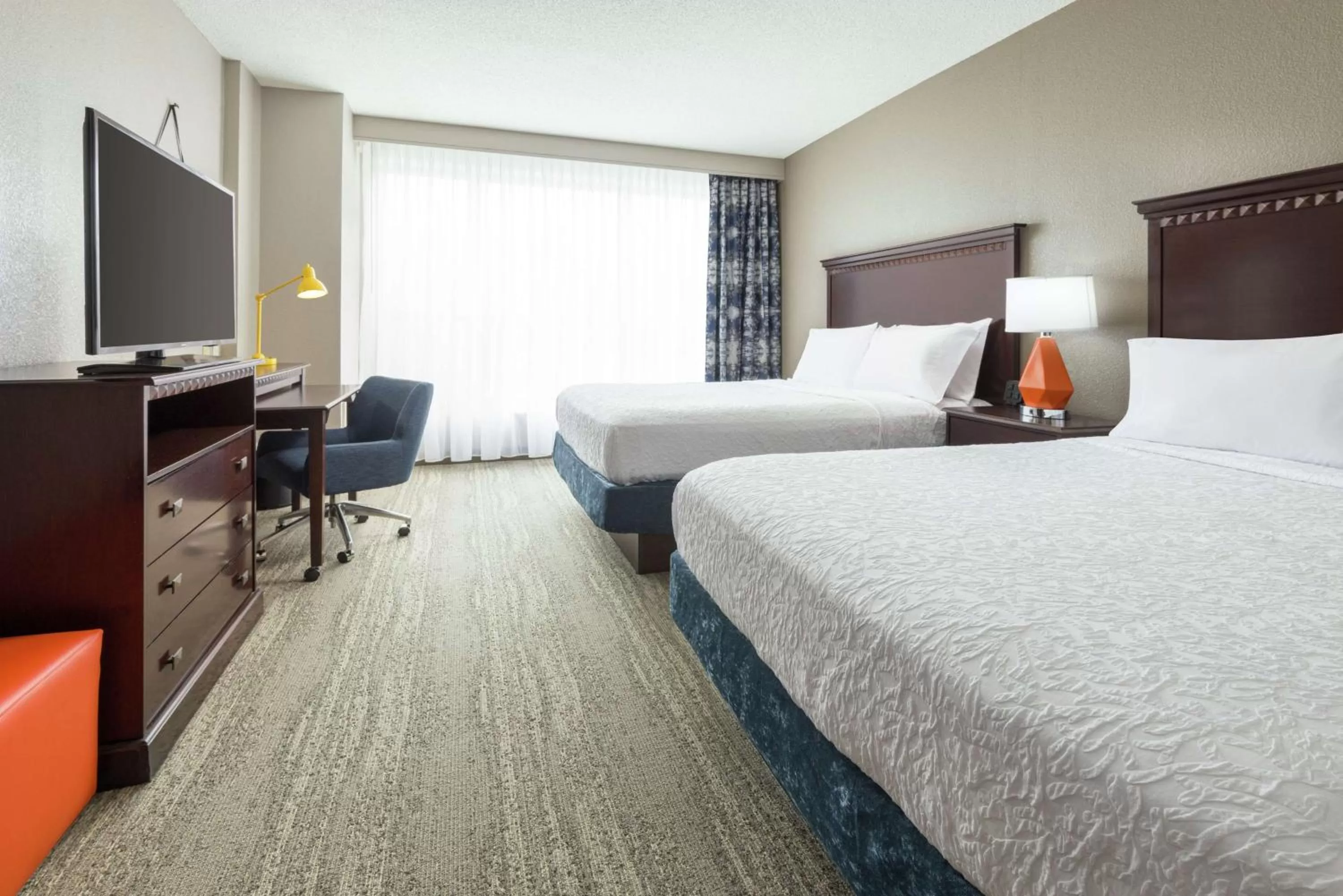 Queen Room with Two Queen Beds and Roll-In Shower - Mobility and Hearing Access/Non-Smoking in Hampton Inn & Suites National Harbor/Alexandria Area