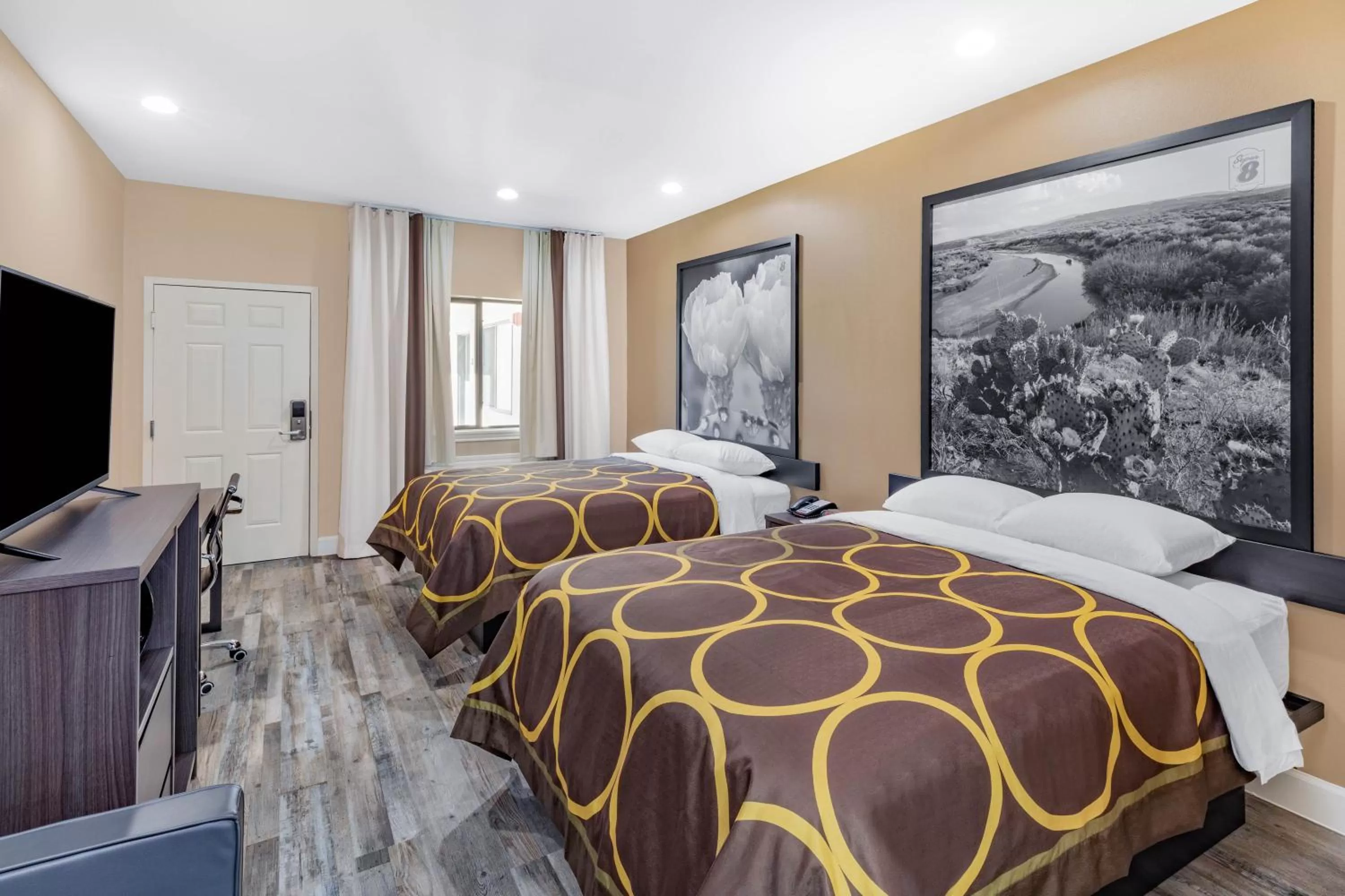 Queen Room with Two Queen Beds and Mobility/Hearing Access - Non-Smoking in Super 8 by Wyndham Houston NW Beltway 8-West Rd