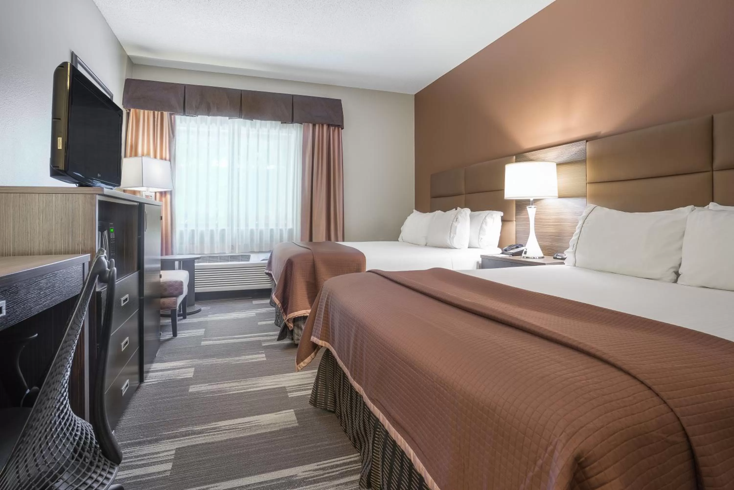 Standard Queen Room with Two Queen Beds and Accessible Roll-In Shower in Holiday Inn Express Hotel & Suites St. Paul - Woodbury by IHG