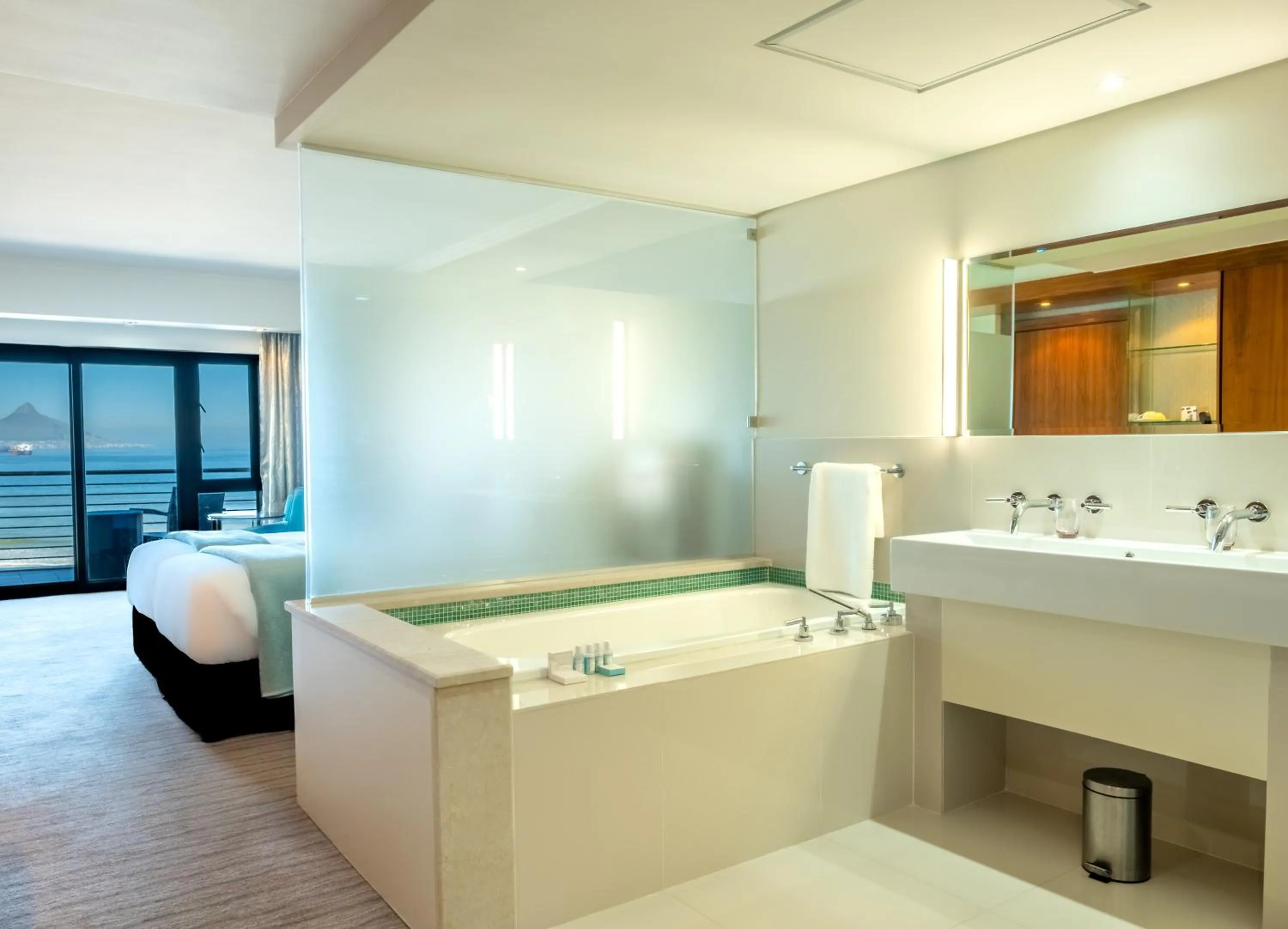 Twin Room with Balcony - single occupancy in Blaauwberg Beach Hotel