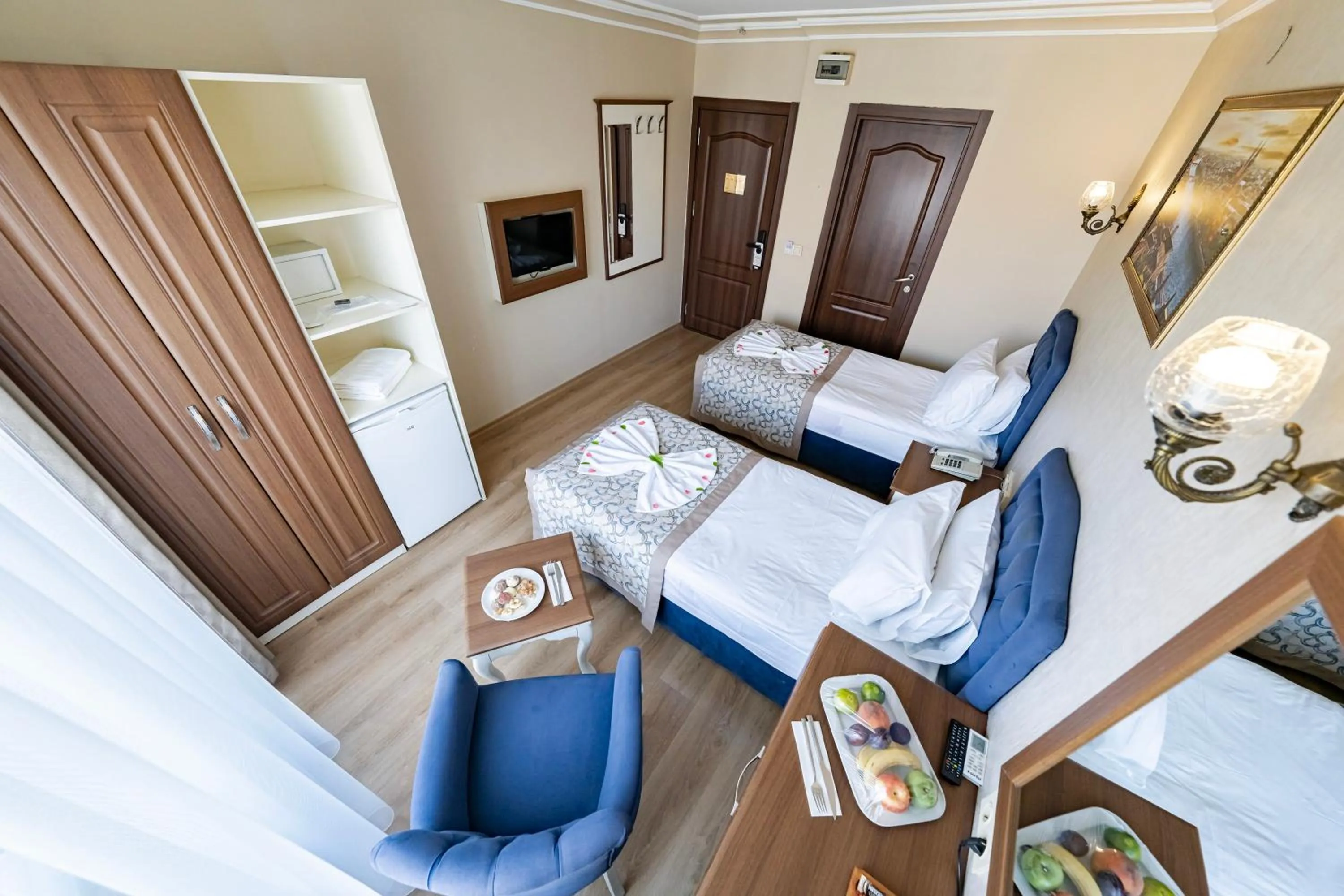 Twin Room with City View in Grand Hamit Hotel