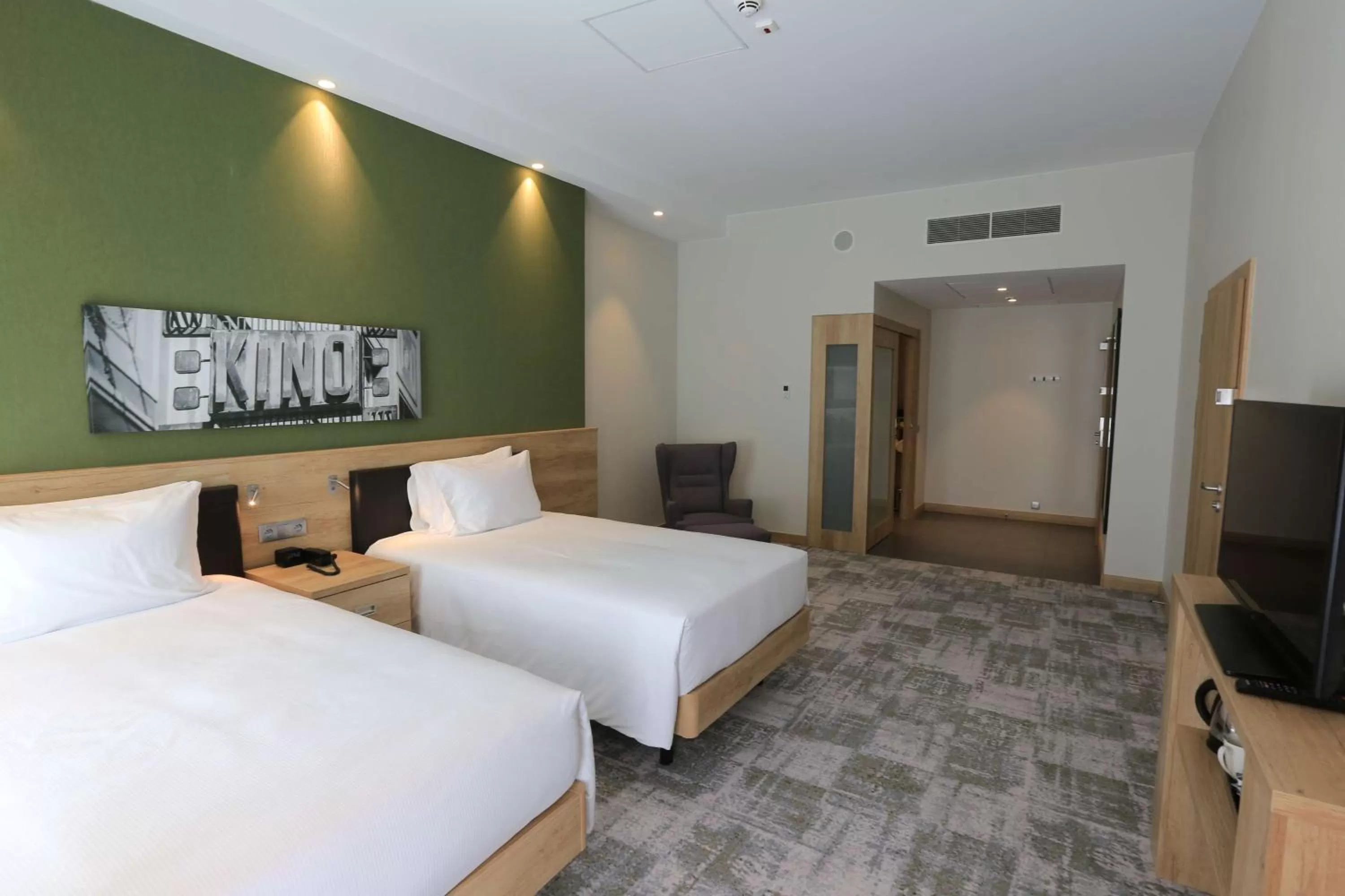 Twin Room with City View in Hampton By Hilton Gdansk Old Town