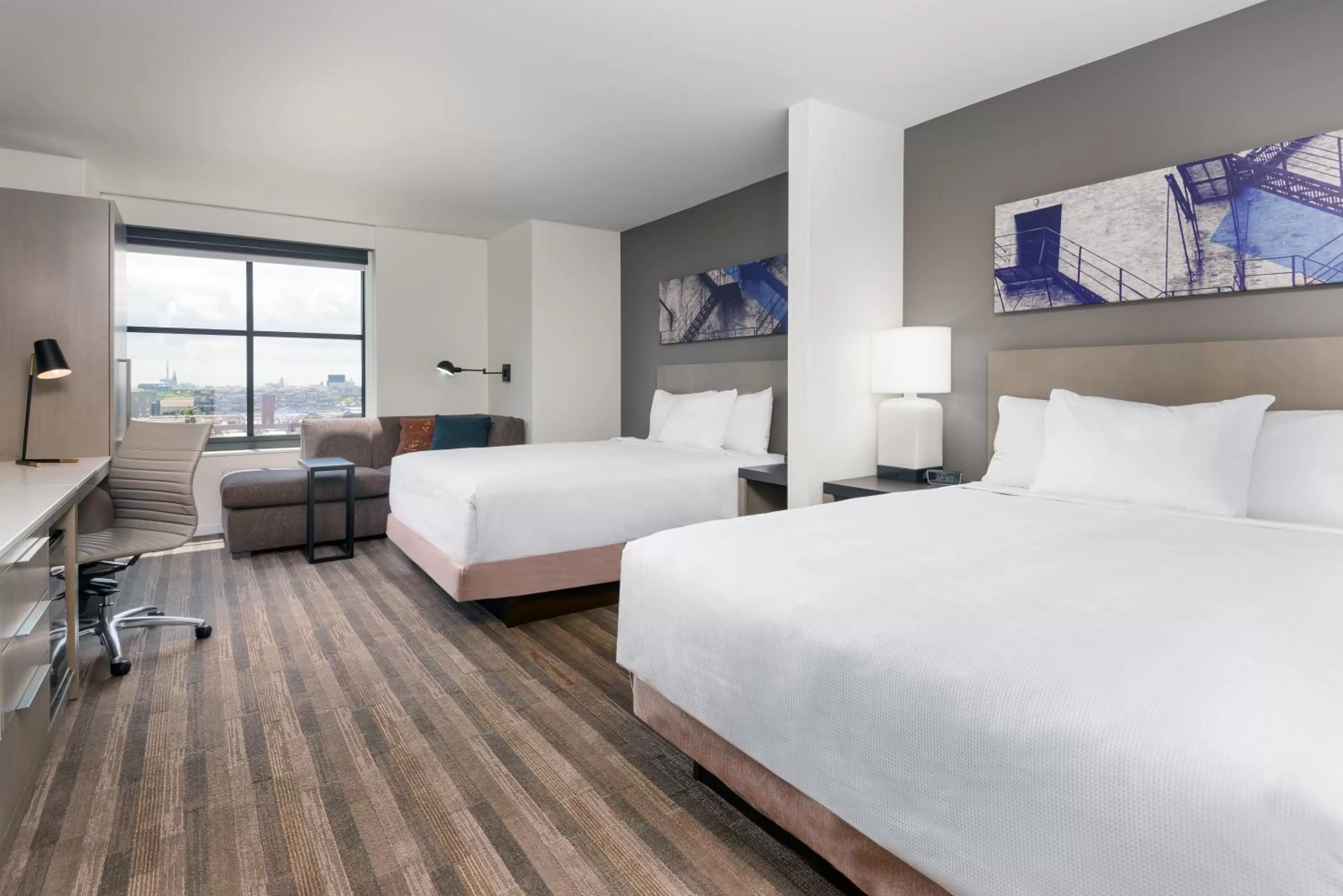 Den Queen Room with Two Queen Beds - Disability Access in Hyatt House Chicago West Loop-Fulton Market