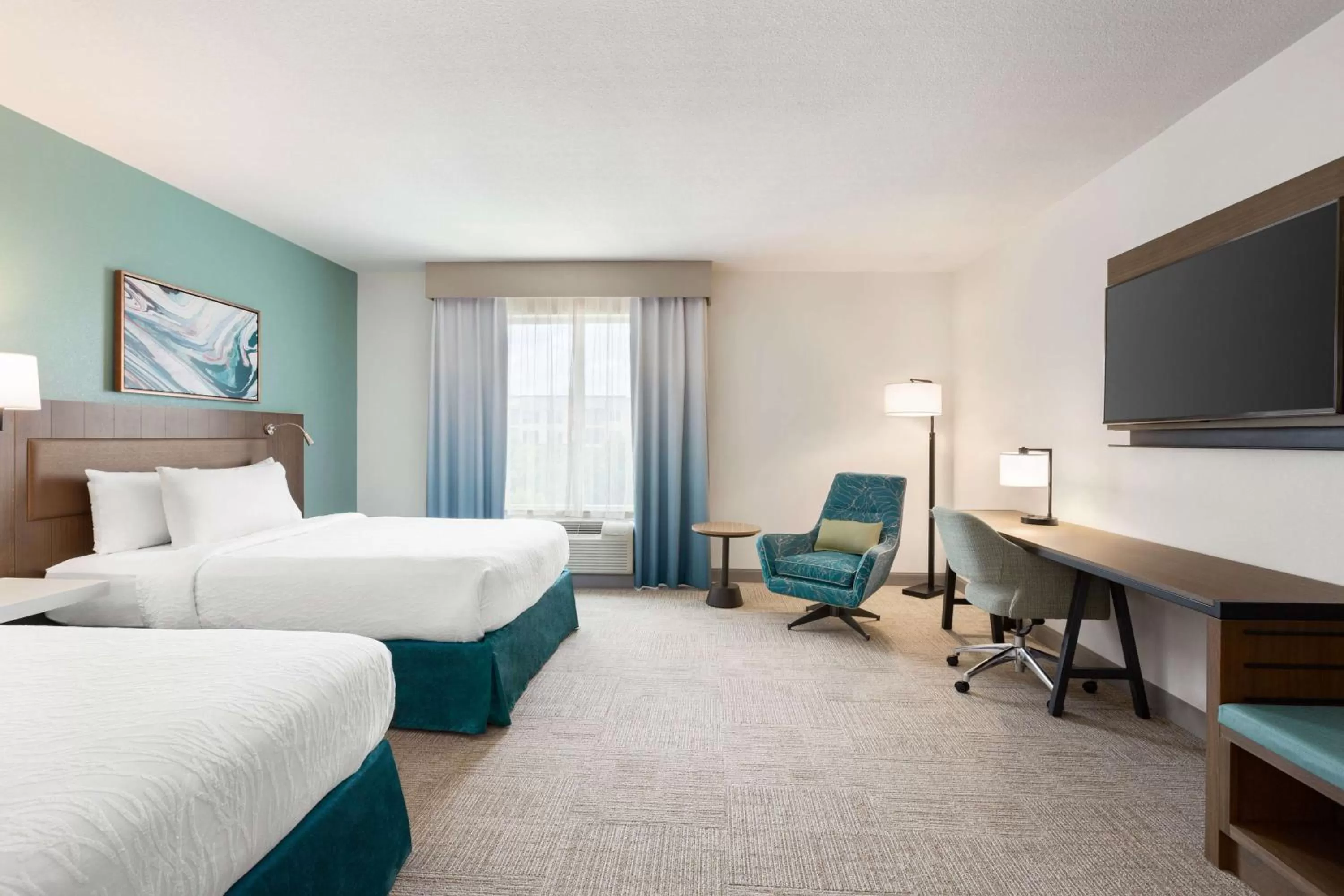 Queen Room with Two Queen Beds and Bath Tub - Mobility/Hearing Accessible in Hilton Garden Inn Houston Energy Corridor