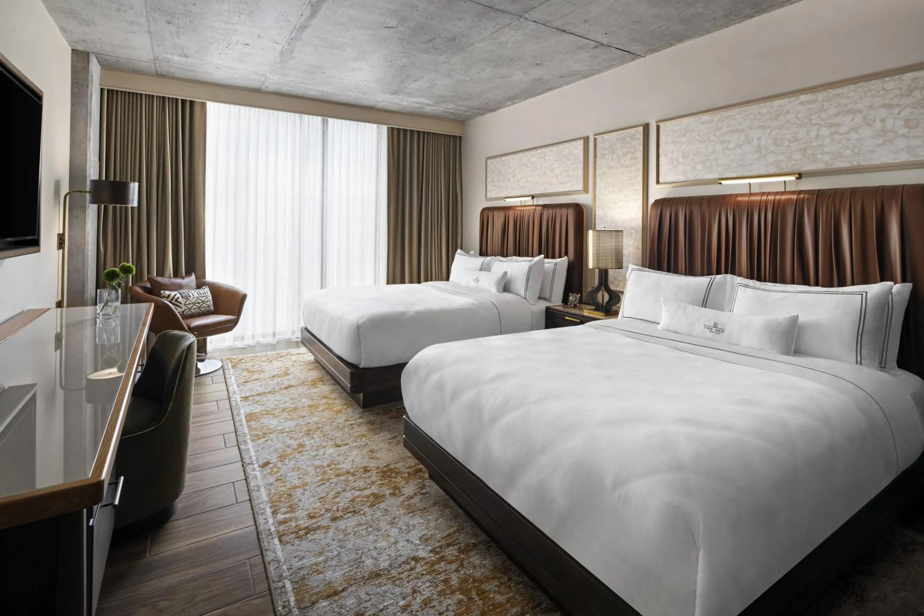 Interior Room, Guest room, 2 Queen in The Ben, Autograph Collection