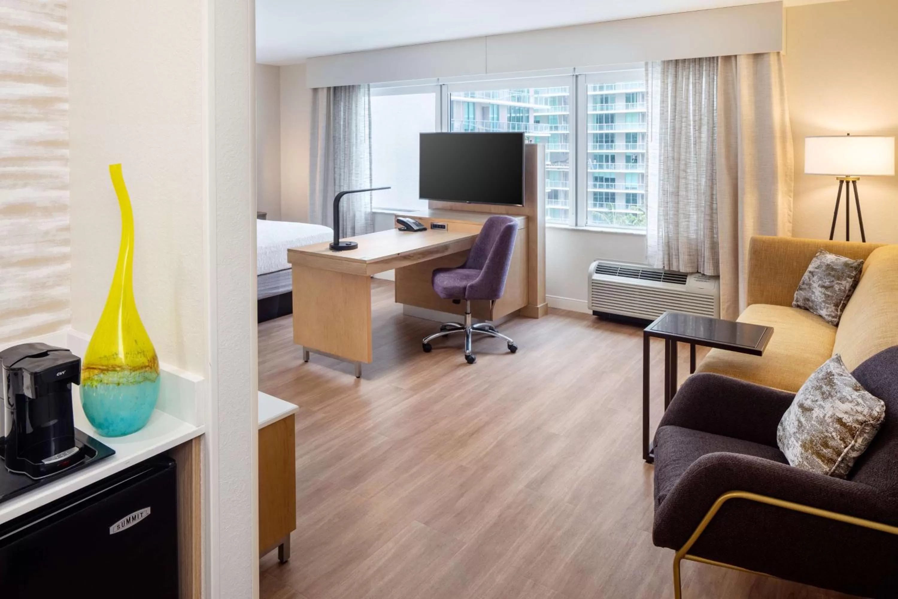 King Studio Suite - Non-Smoking in Hampton Inn & Suites by Hilton Miami Downtown/Brickell