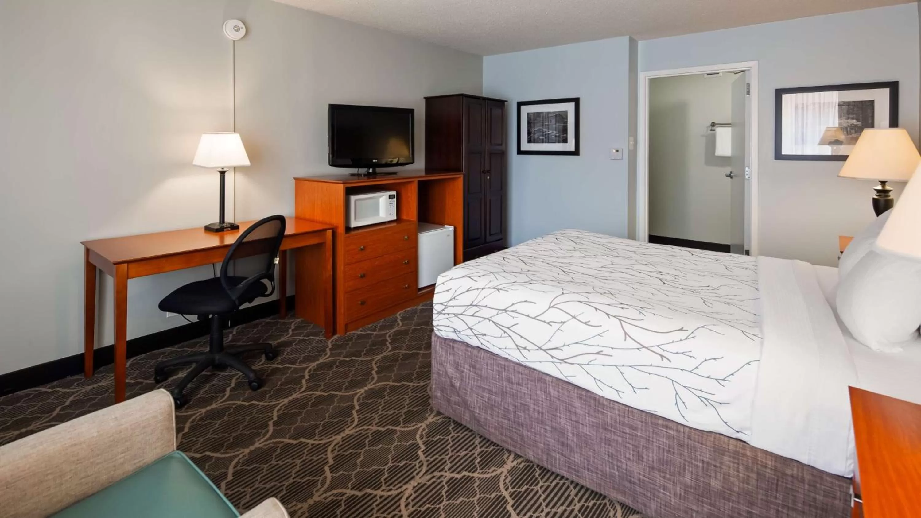 Queen Room with Walk-In Shower - Mobility Accessible/Non-Smoking in Best Western Fredericksburg