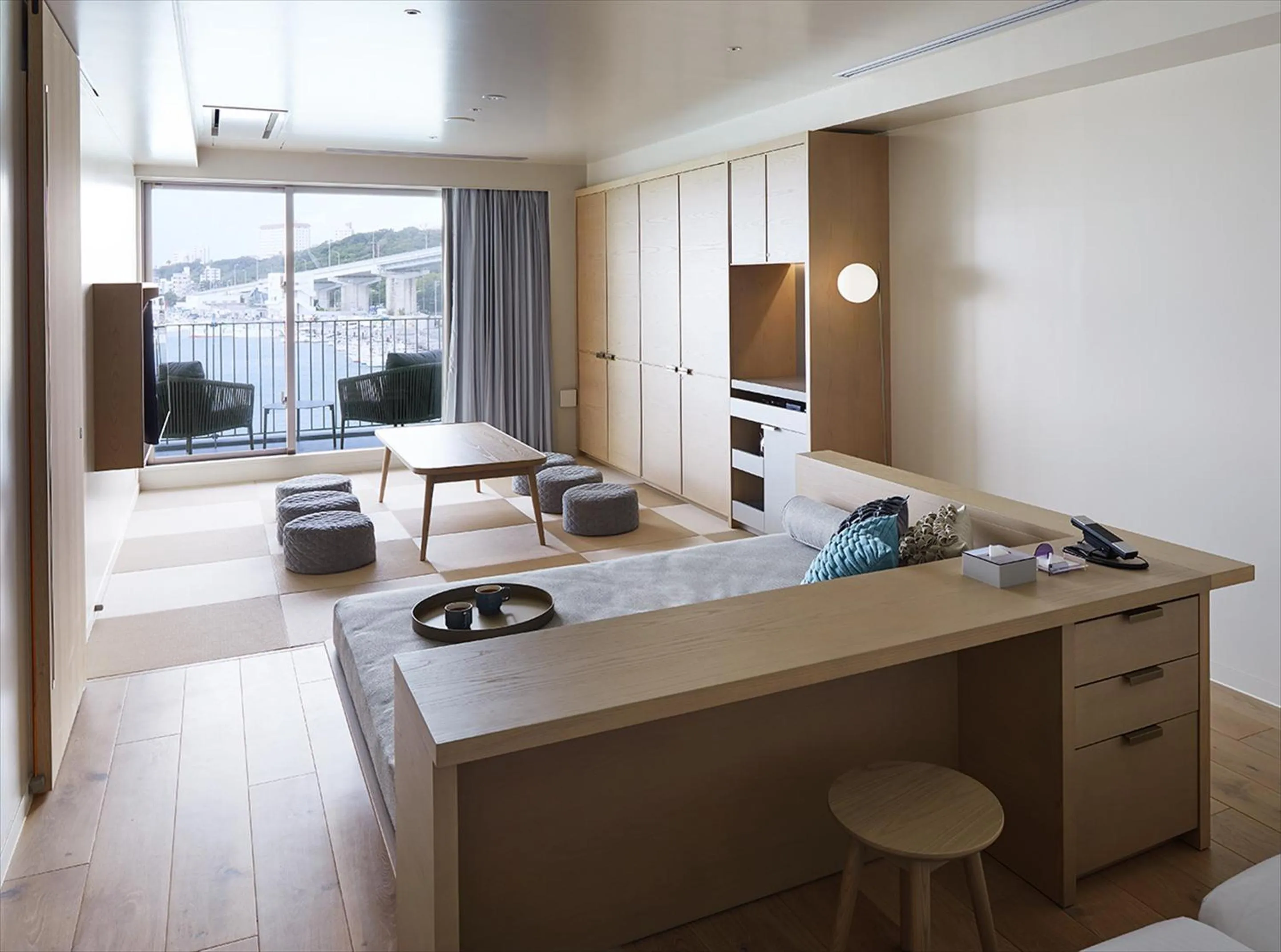 Deluxe Room (2 Twin beds with 2 sofa beds and Japanese futon 2 sets) in HOTEL ANTEROOM NAHA