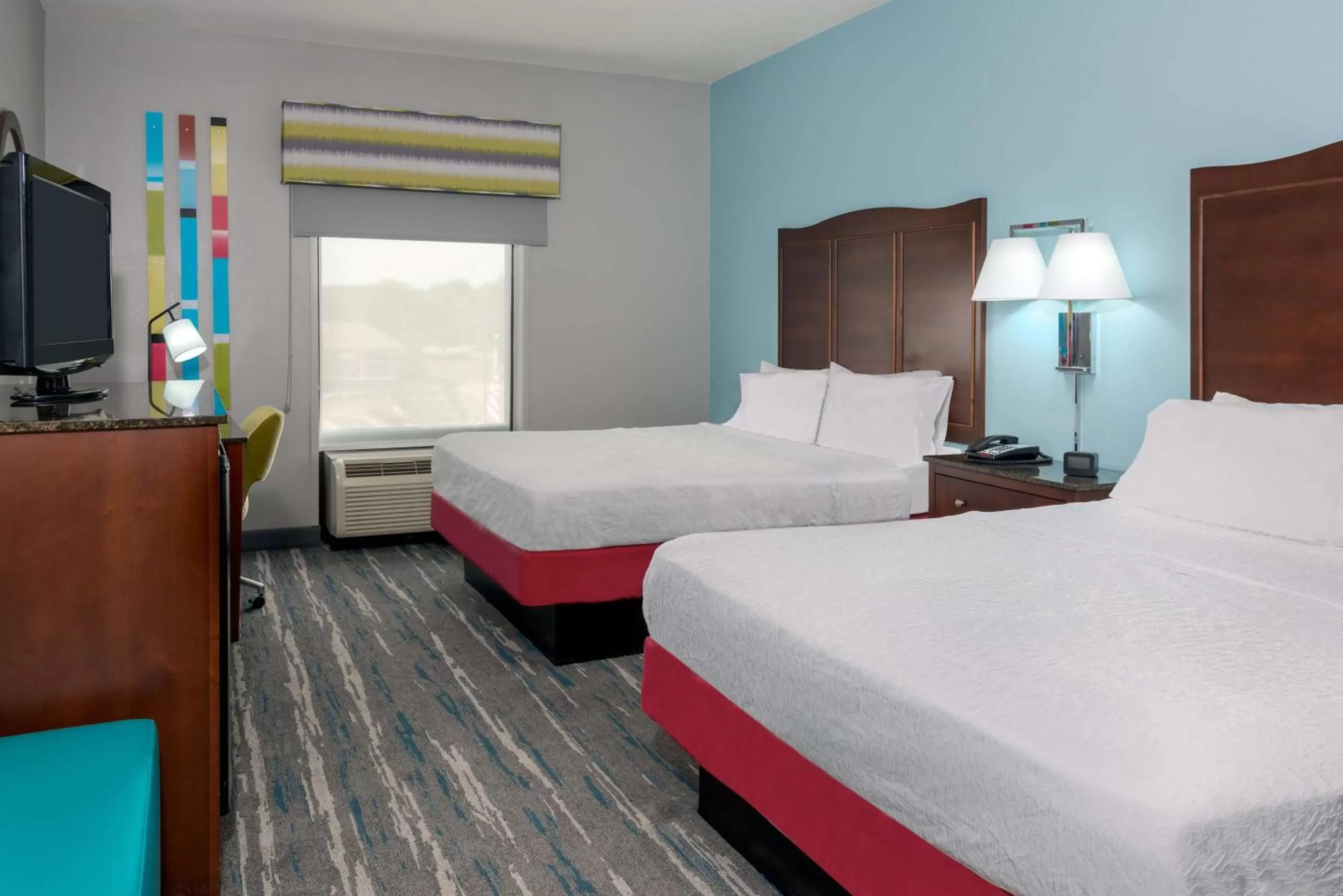 Room with Two Queen Beds - Non-Smoking in Hampton Inn & Suites Winston-Salem/University Area