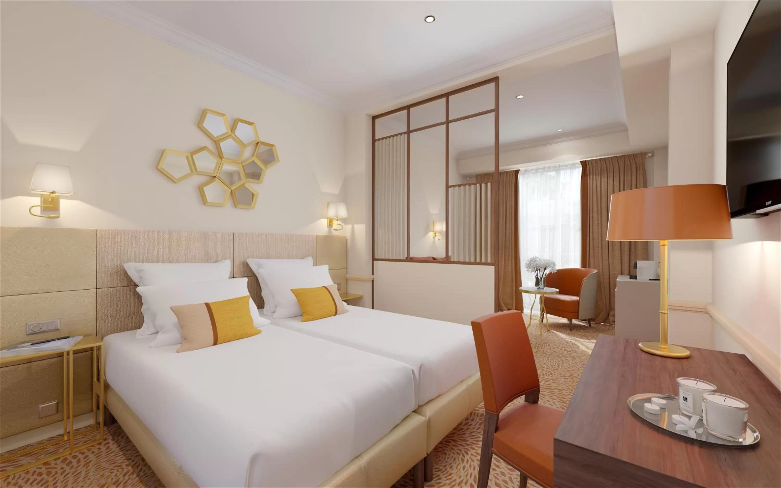 Deluxe Quadruple Room in Hotel De Suede Saint Germain