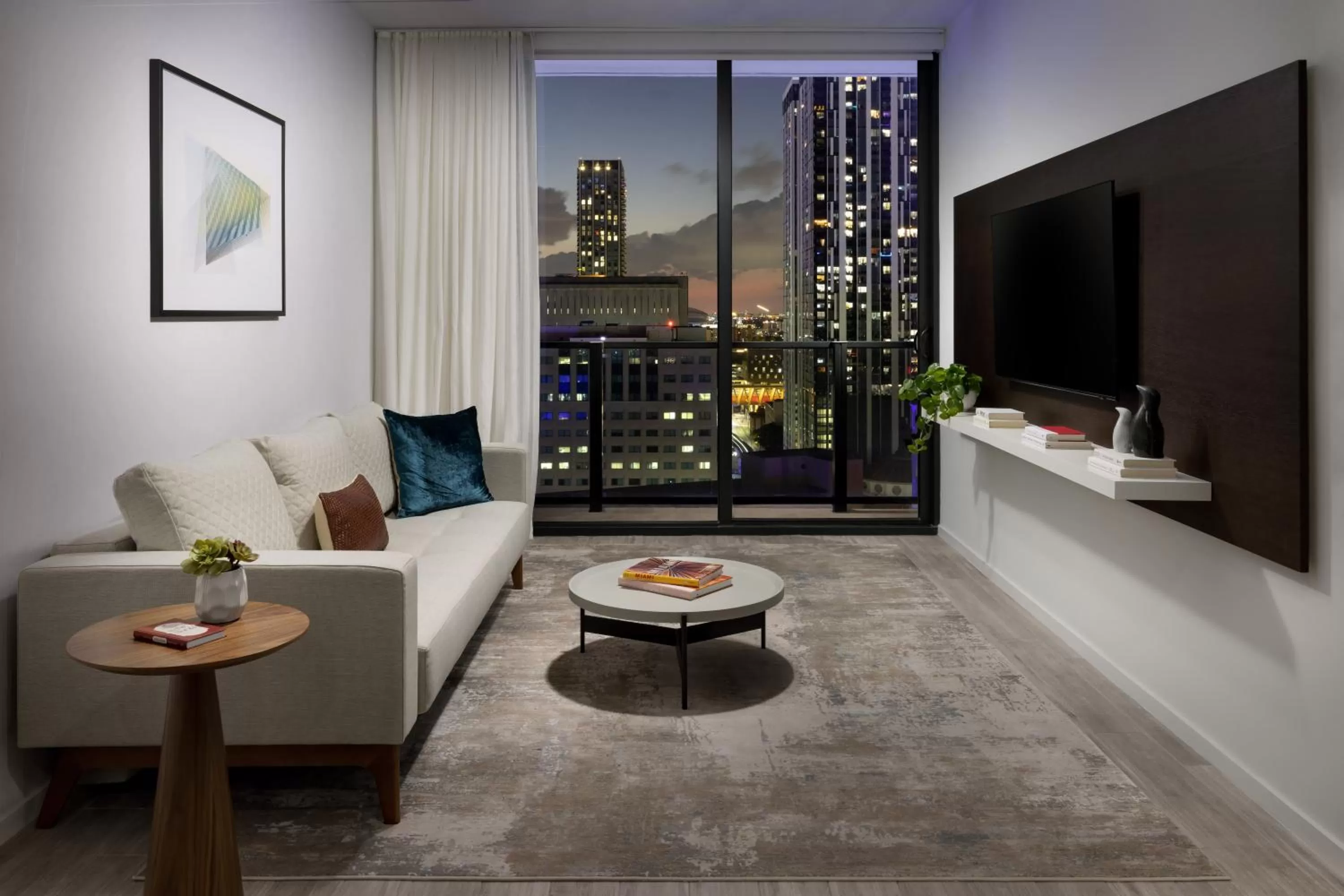 City View One Bedroom Suite with King Bed in The Elser Hotel Miami - An All-Suite Hotel