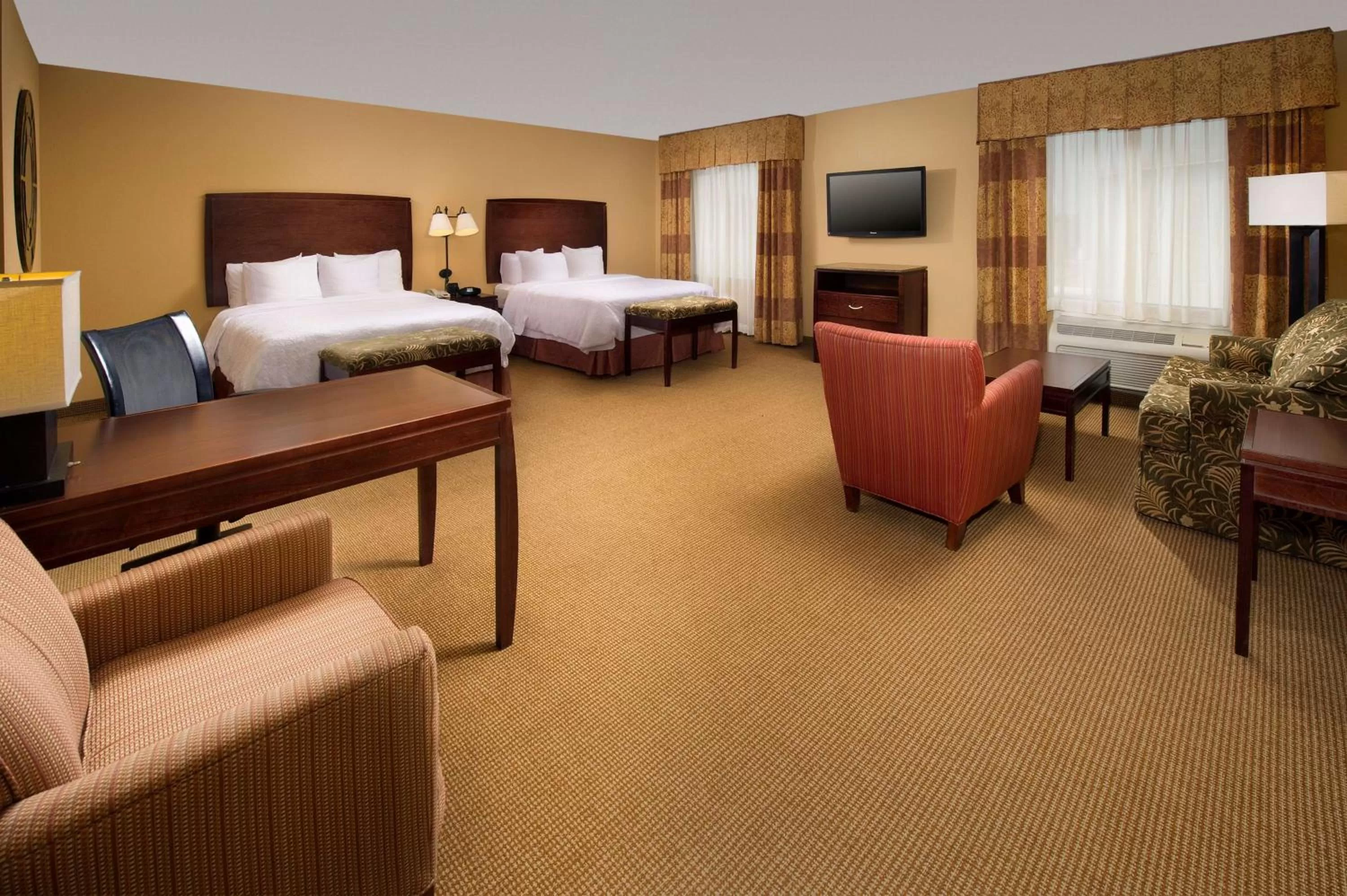 Queen Studio Suite with Two Queen Beds - Non-Smoking in Hampton Inn and Suites San Antonio Airport