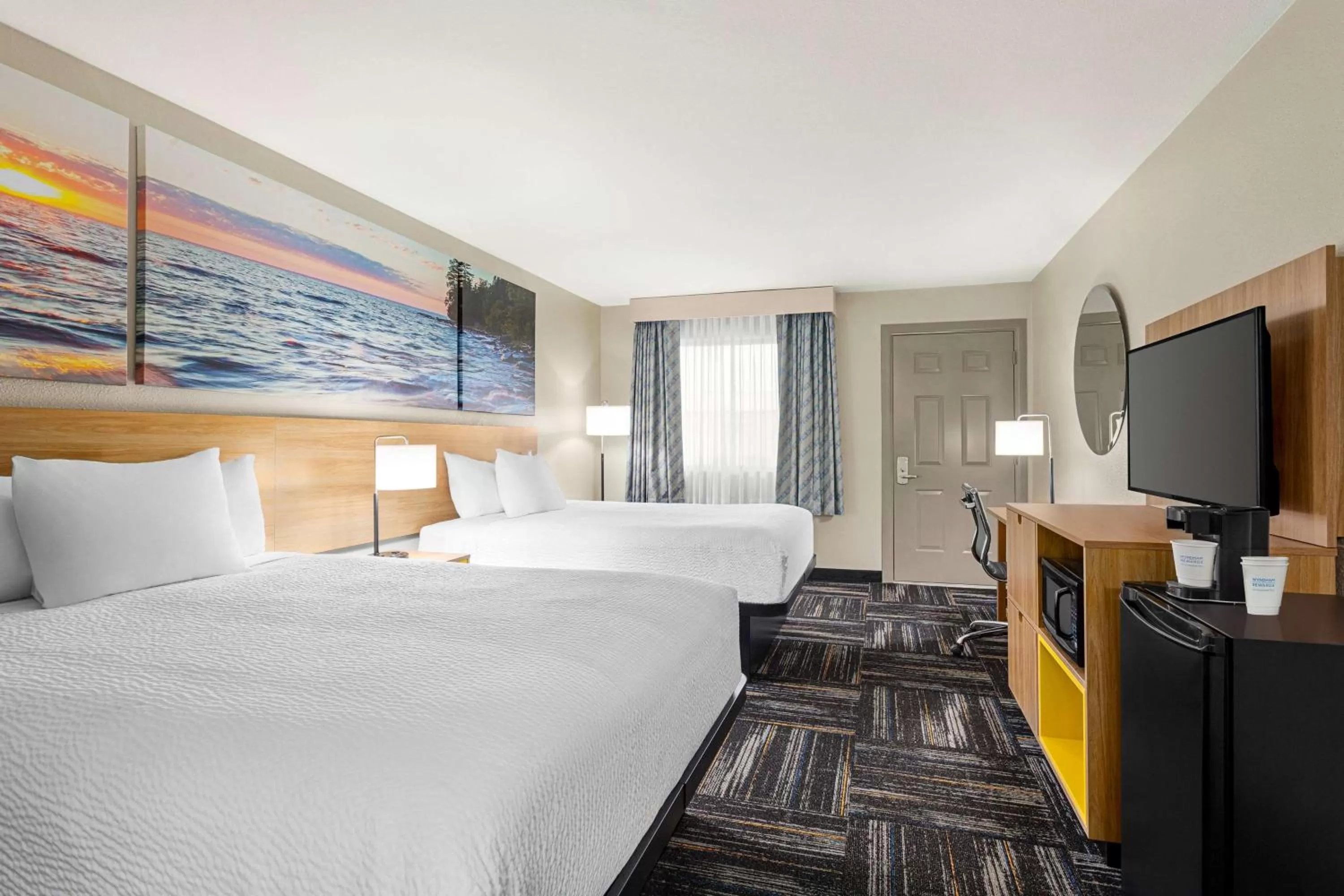 Queen Room with Two Queen Beds - Non-Smoking in Days Inn by Wyndham Paris