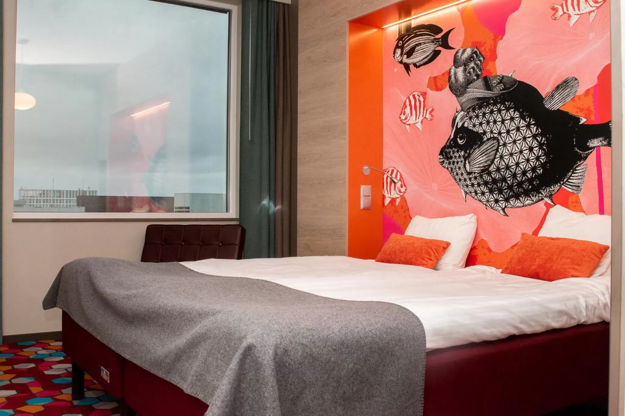 Stylish Double Room in Motel L Lund