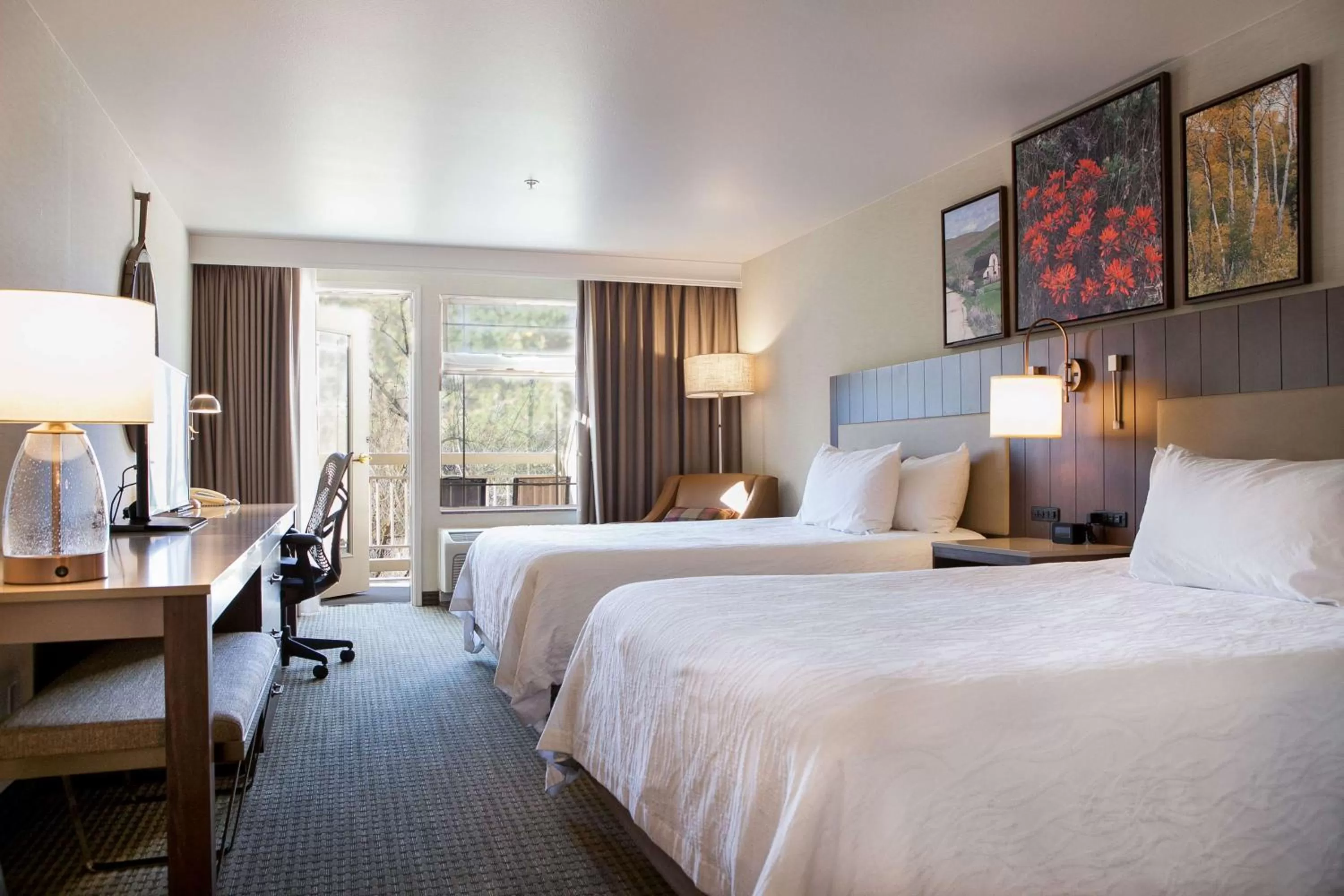 Queen Room with Two Queen Beds and Balcony in Hilton Garden Inn Boise / Eagle