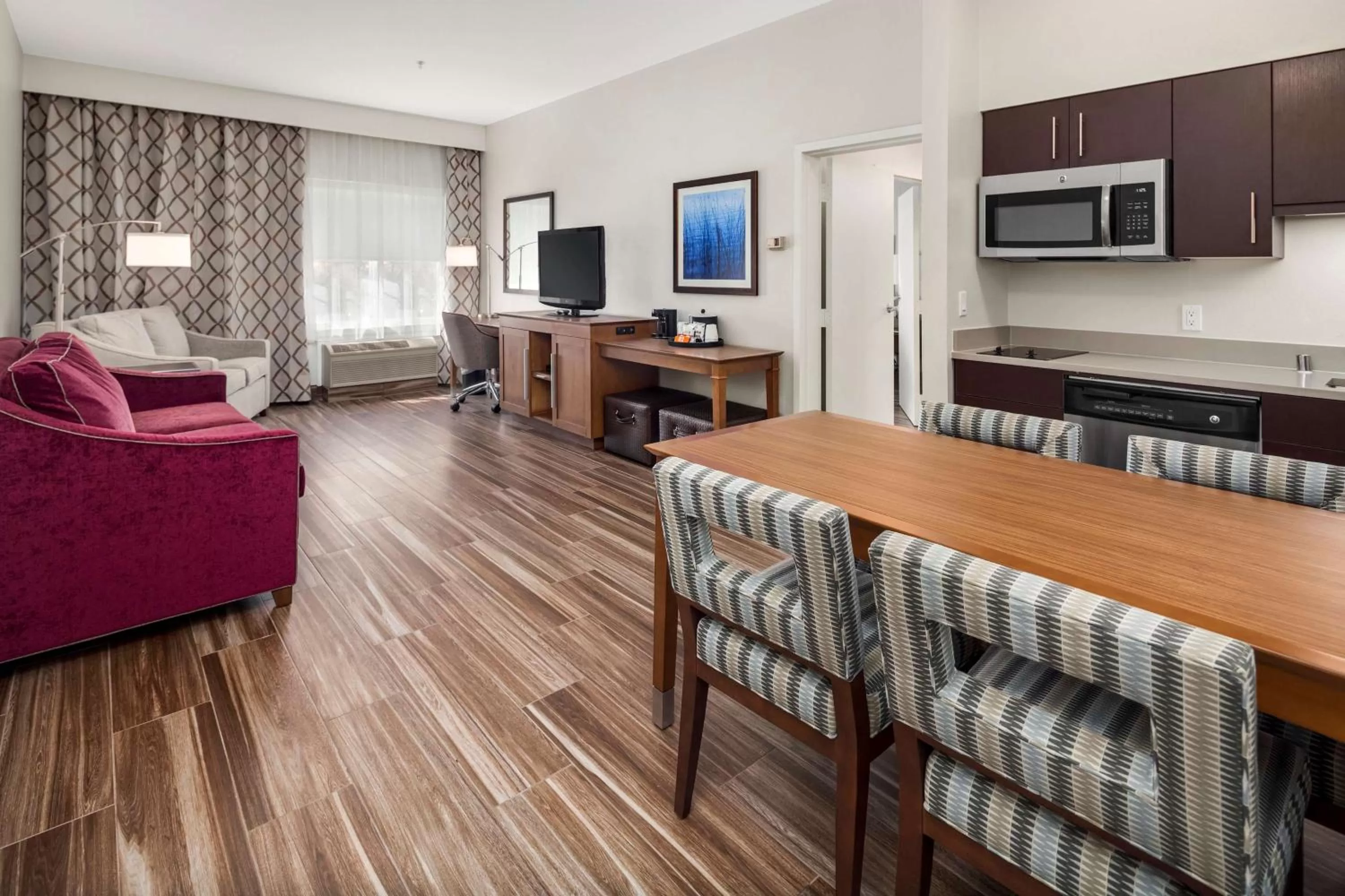 One-Bedroom Deluxe Suite with Two Queen Beds - Non-Smoking in Hampton Inn & Suites Seattle North/Lynnwood