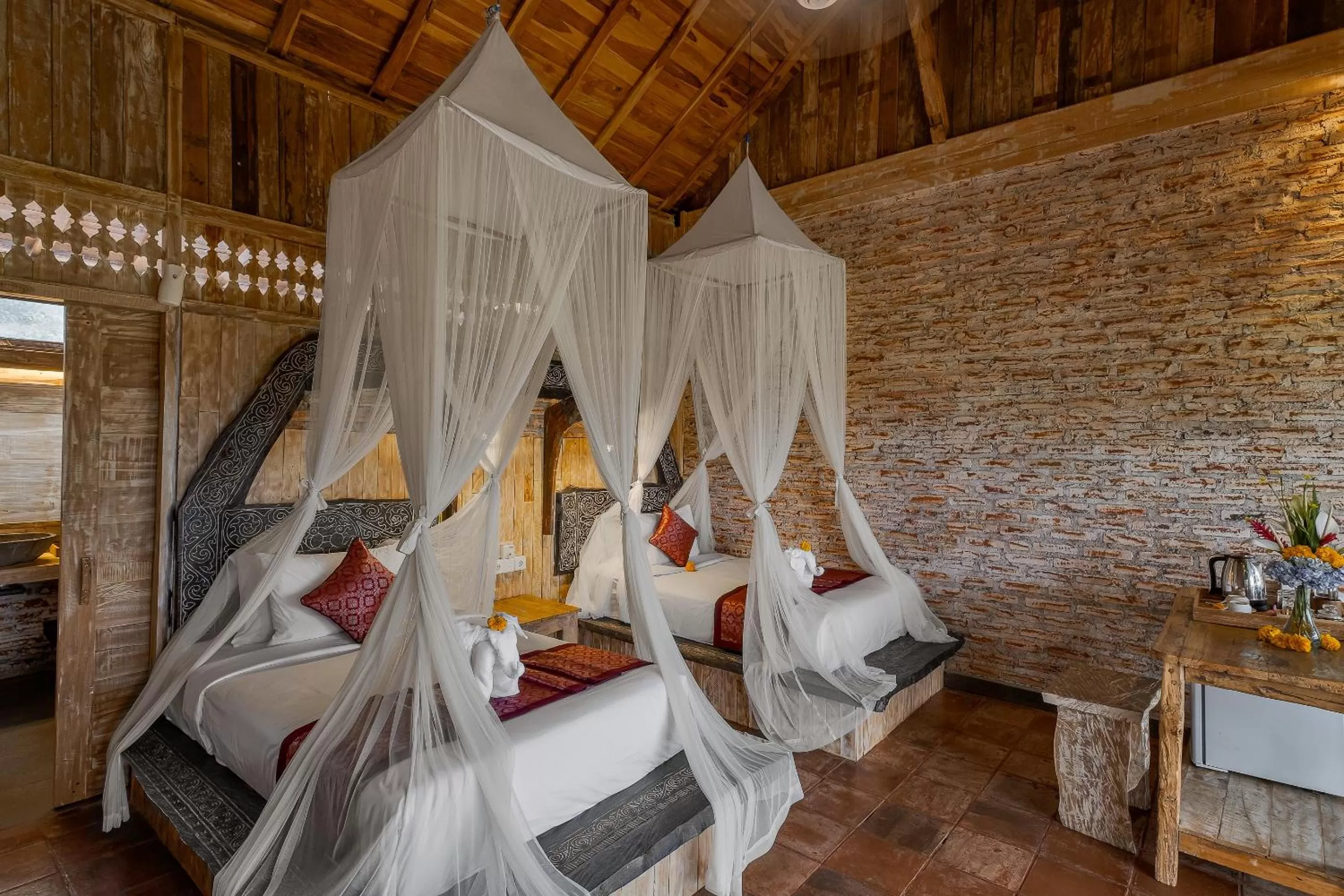 Deluxe Twin Room in Joglo Organik Guesthouse