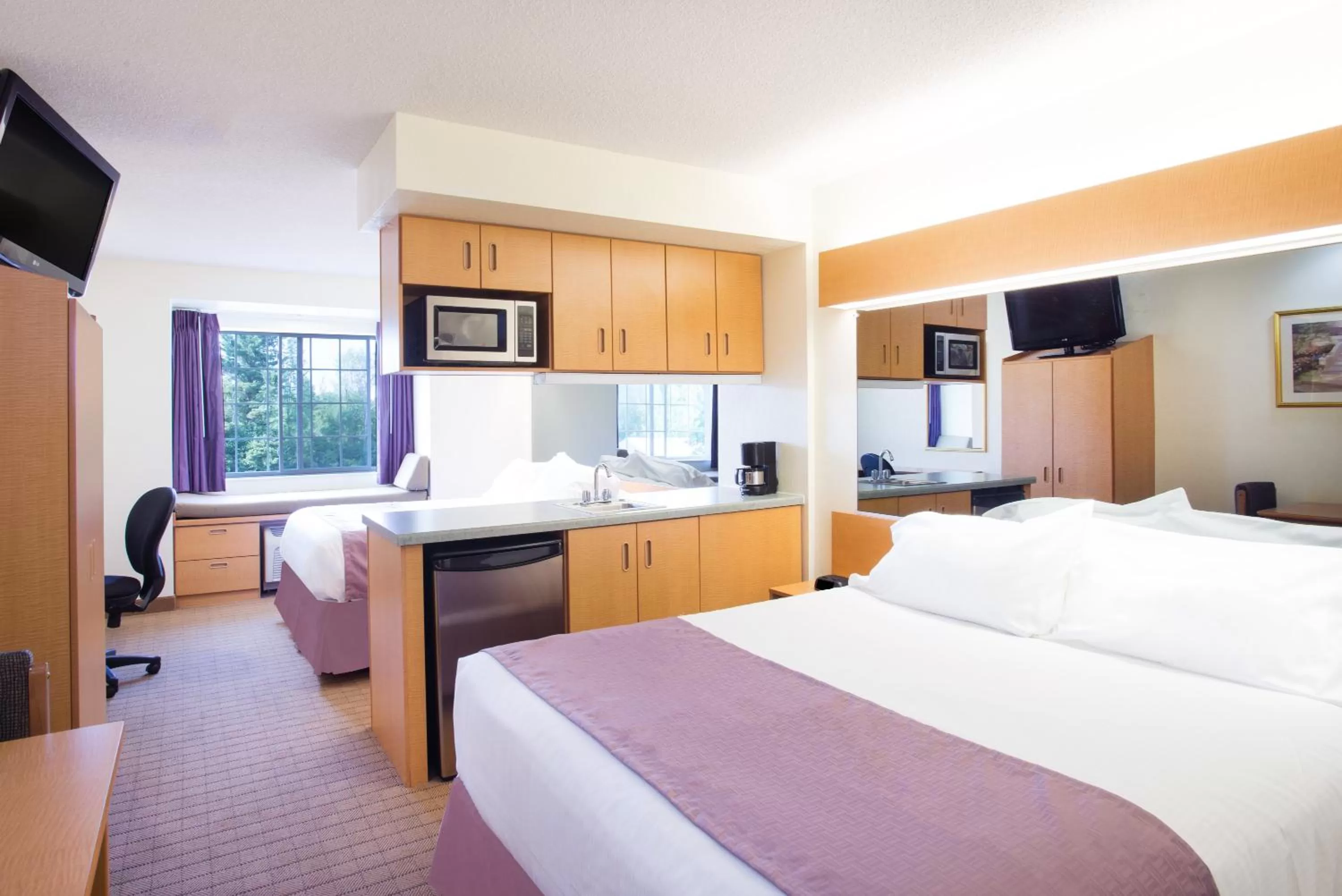 Queen Studio Suite with Two Queen Beds - Non-Smoking in Microtel Inn & Suites by Wyndham Plattsburgh