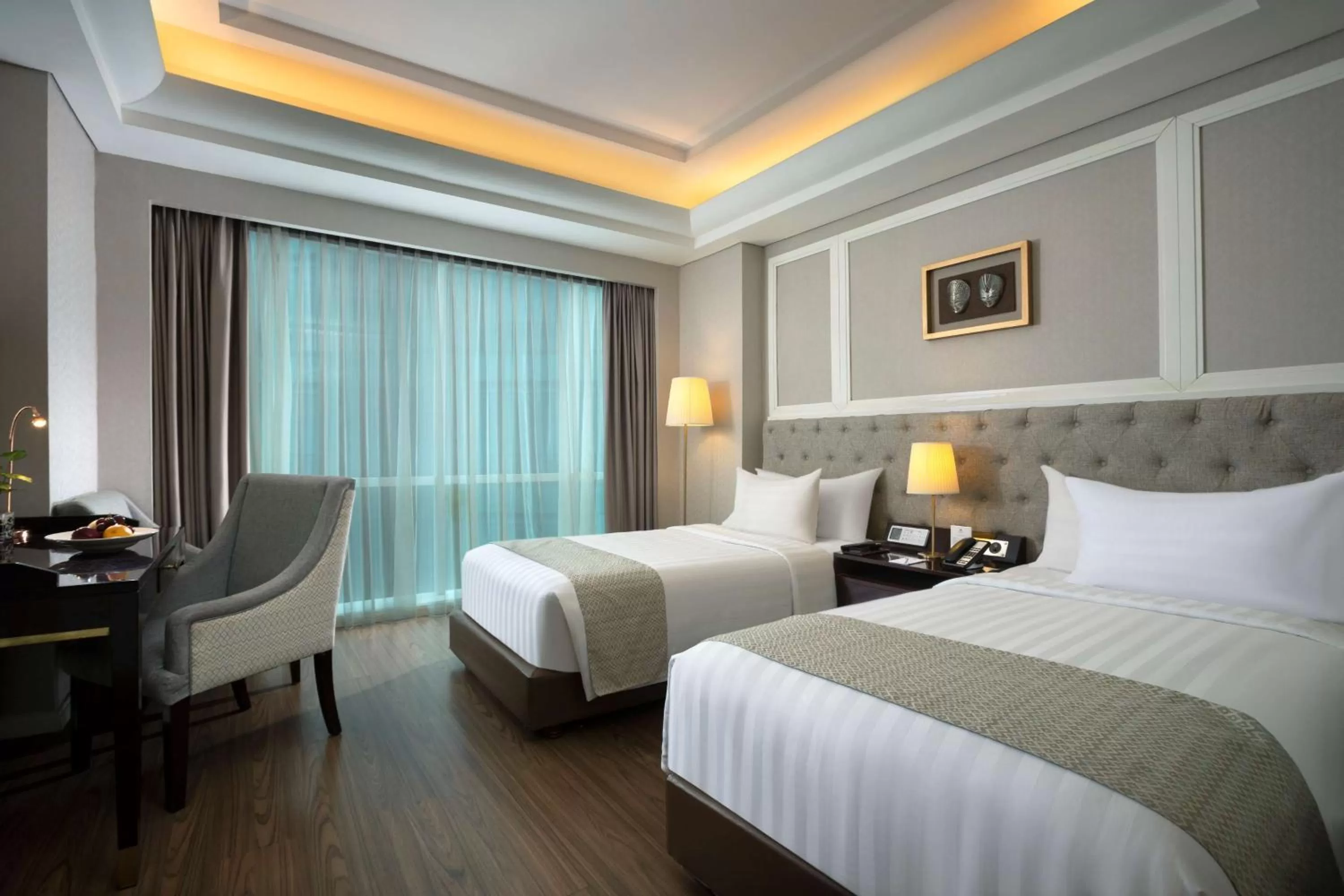 Deluxe Twin Room with Garden View - Smoking in Wyndham Panbil Batam