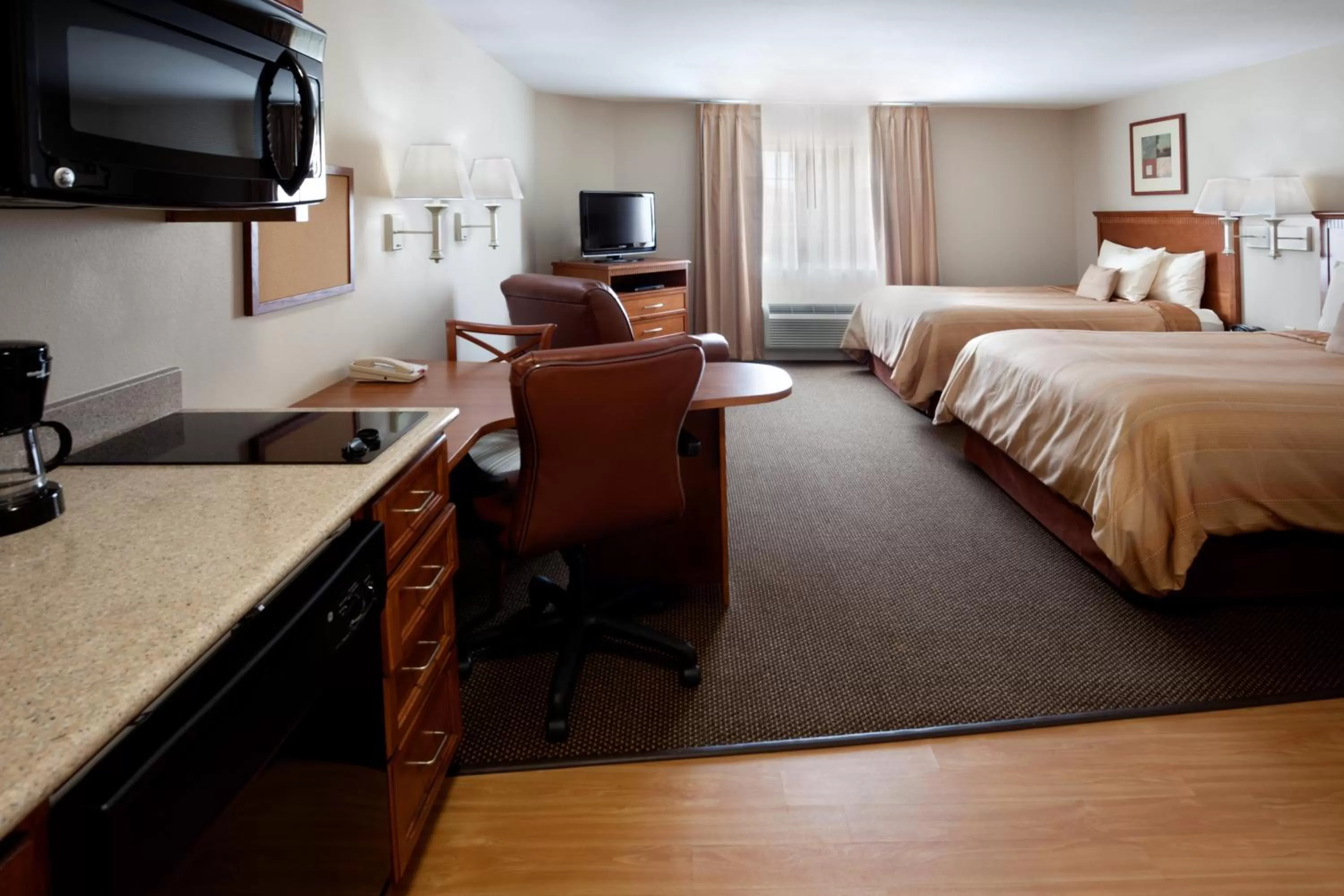 Queen Studio Suite with Two Queen Beds - Mobility Acces Roll in Shower/Non-Smoking in Candlewood Suites San Antonio NW Near SeaWorld, an IHG Hotel