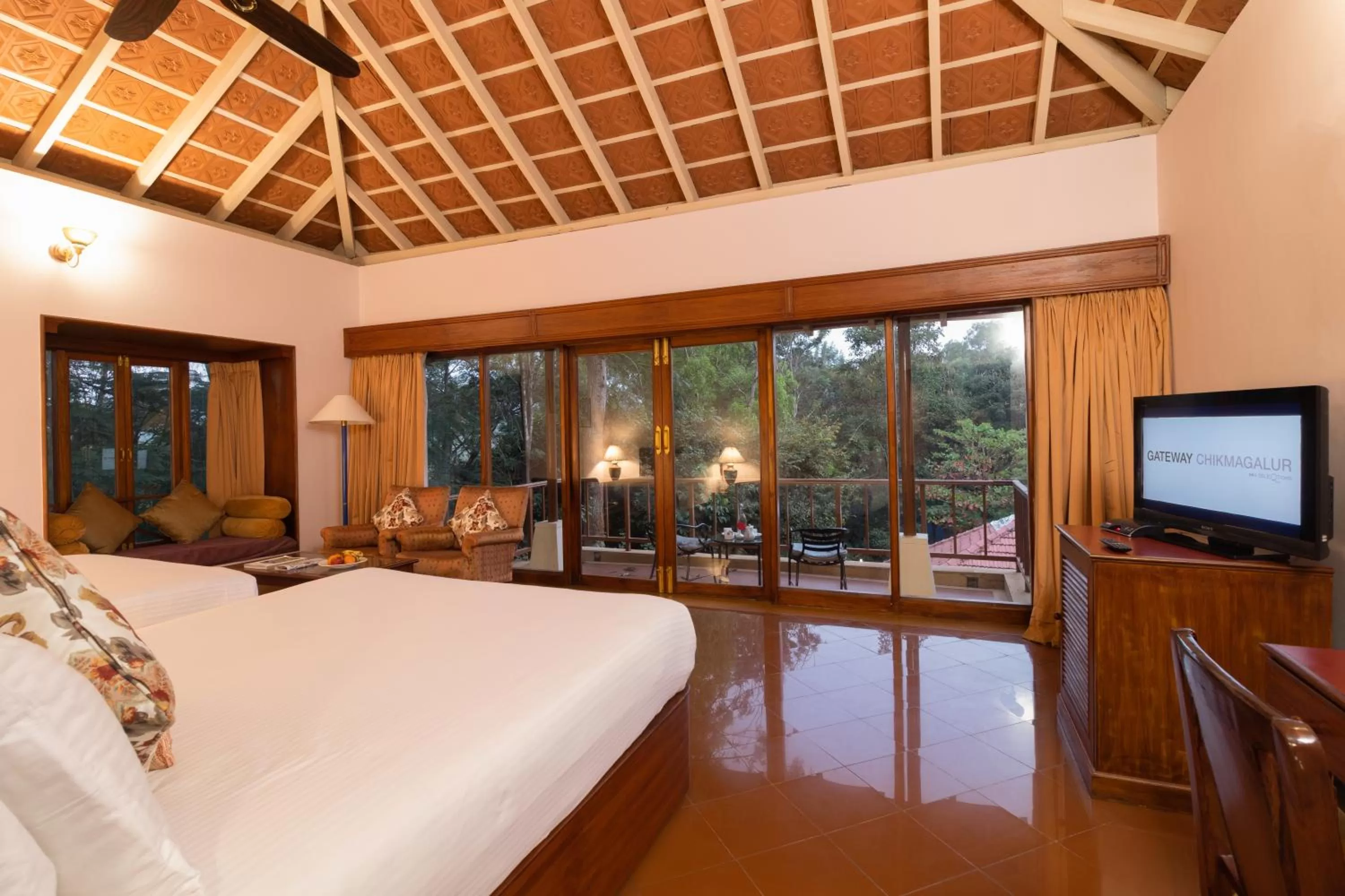 Cottage Twin Room with Garden View in Gateway Chikmagalur