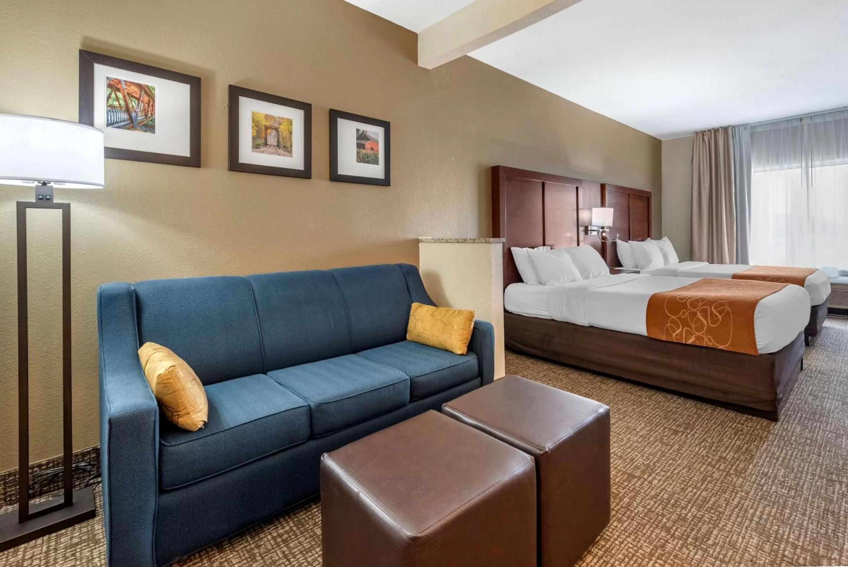 Queen Suite with Two Queen Beds - Accessible/Non-Smoking in Comfort Suites Auburn near I-69