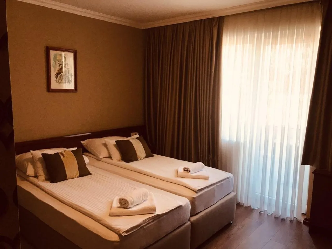 Twin Room with View in Hotel Bristol