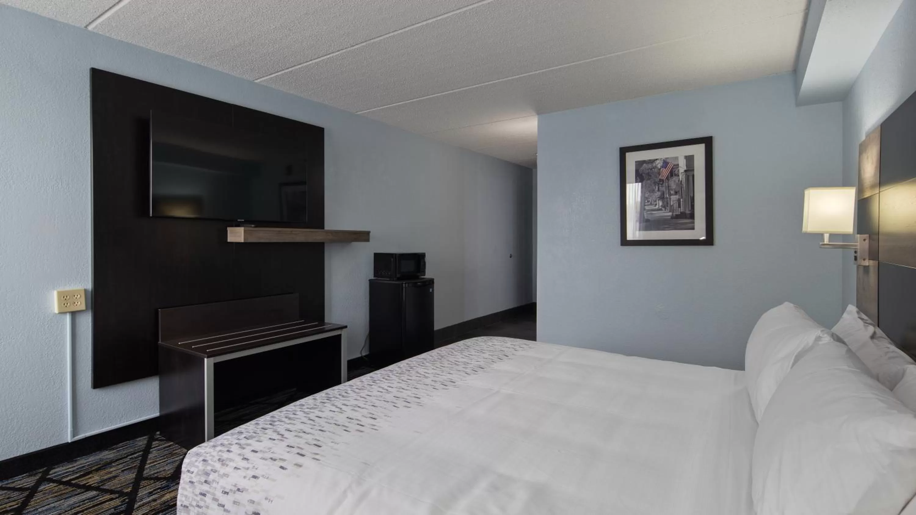 King Room with Roll-In Shower - Disability Access in Clarion Pointe Jacksonville near Camp Lejeune