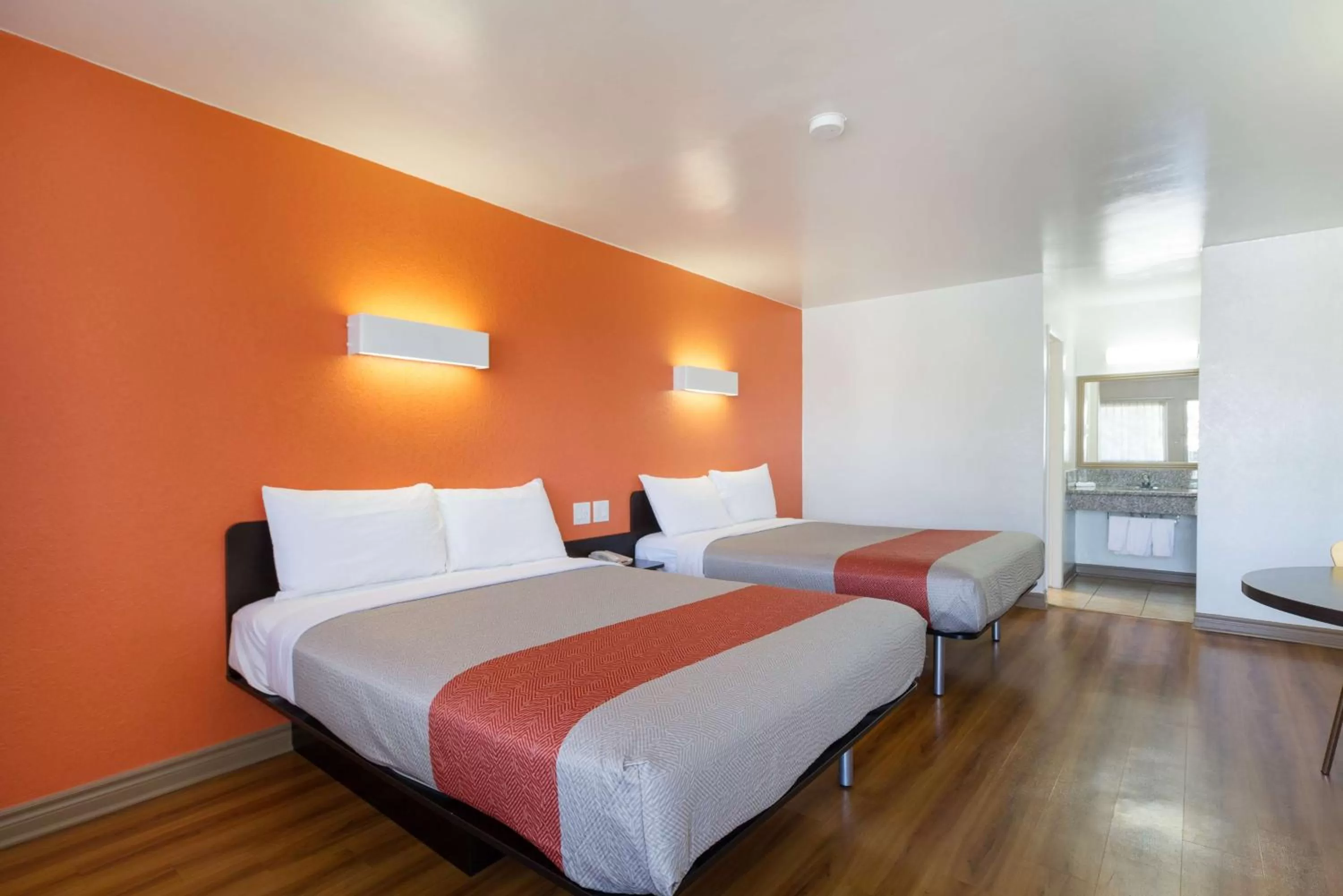 Queen Room with Two Queen Beds - single occupancy - Disability Access - Non-Smoking in Motel 6-Claremont, CA