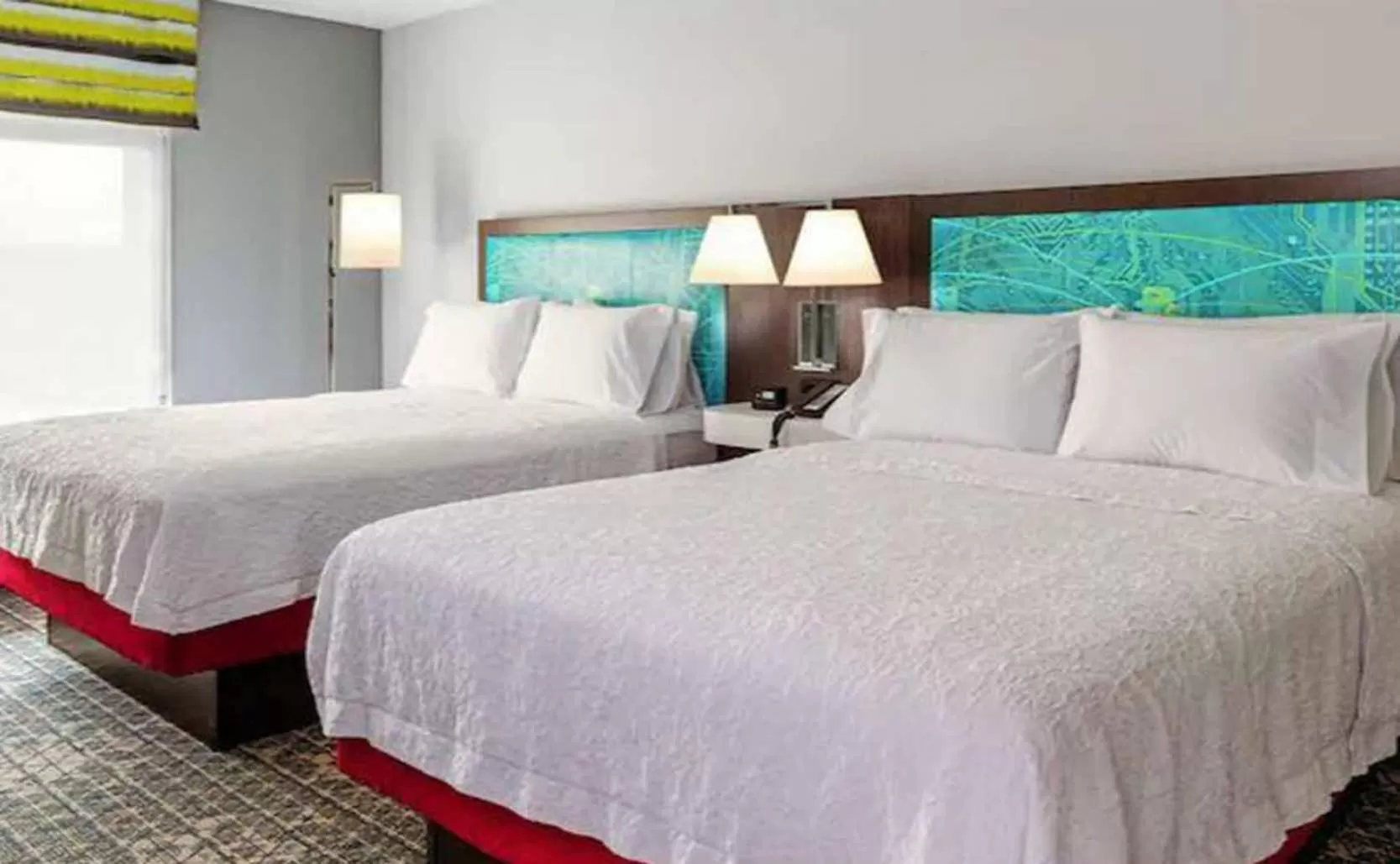 Queen Room with Two Queen Beds - Hearing Accessible/Non-Smoking in Hampton Inn Monahans, Tx