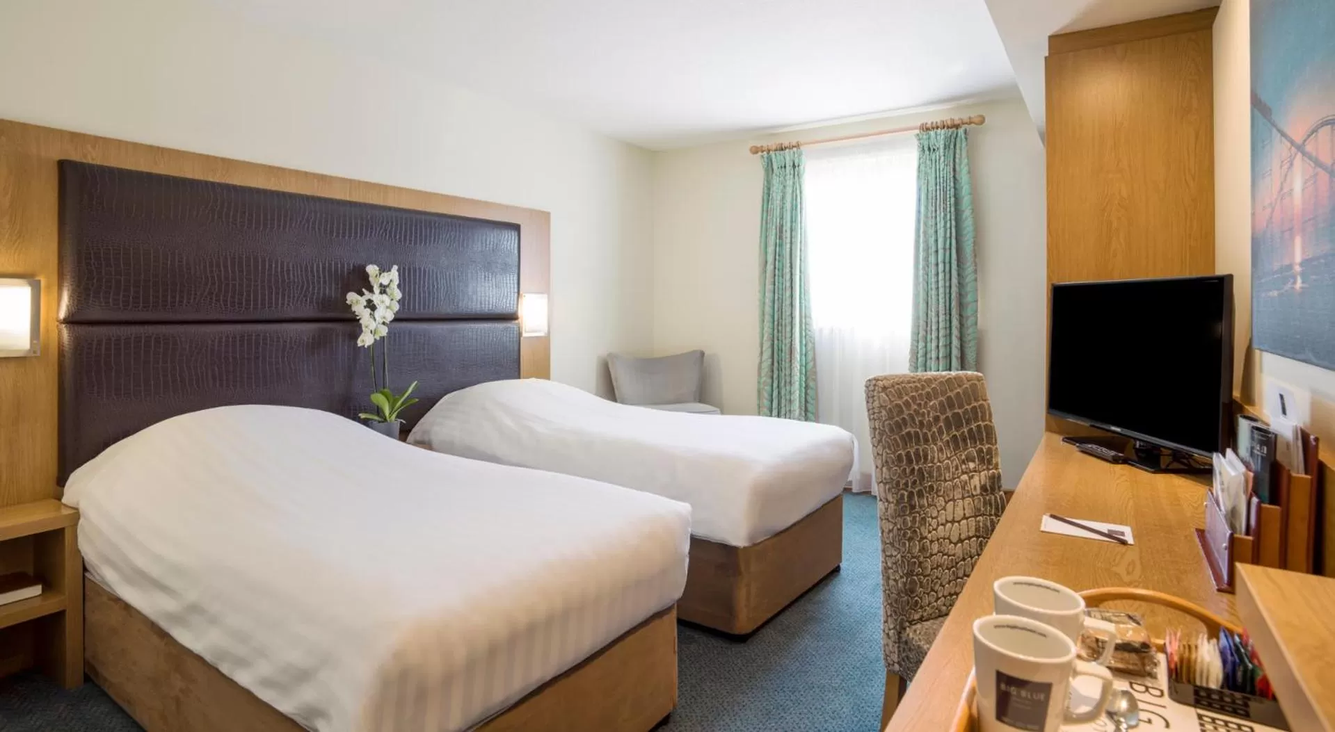 Twin Room in The Big Blue Hotel - Blackpool Pleasure Beach