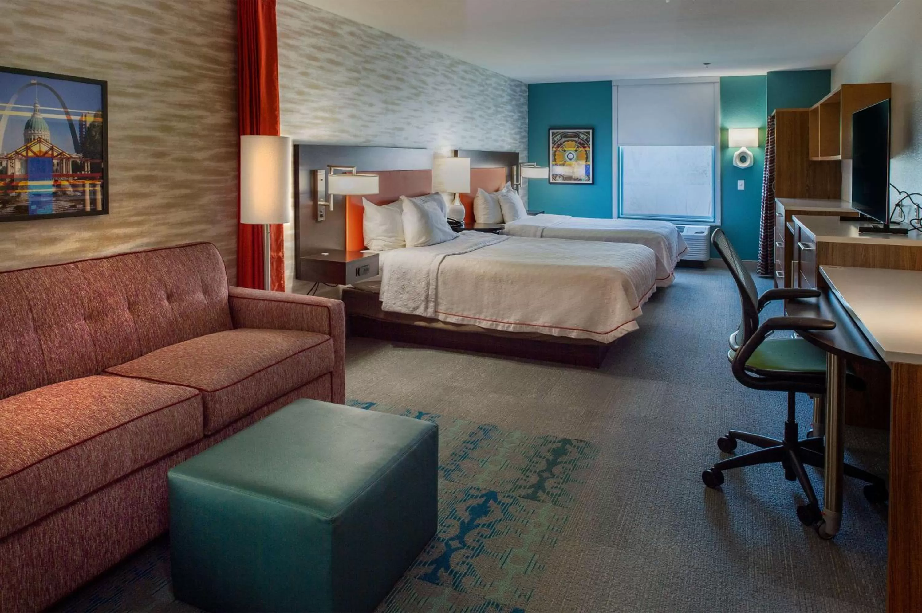 Queen Studio with Two Queen Beds - Non-Smoking in Home2 Suites St. Louis / Forest Park