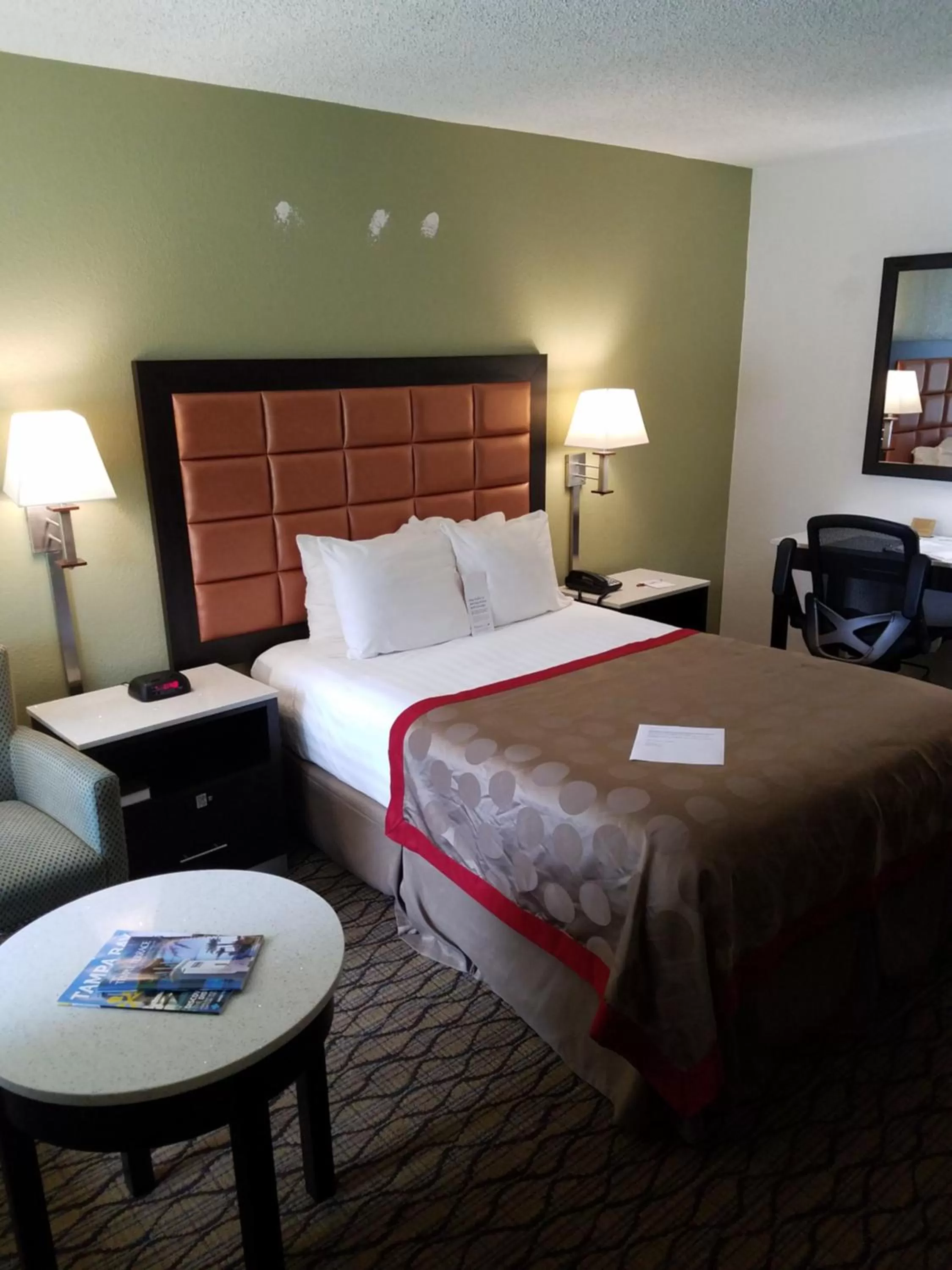 Queen Room with Roll-In Shower - Mobility Accessible/Non-Smoking in Ramada by Wyndham Temple Terrace/Tampa North