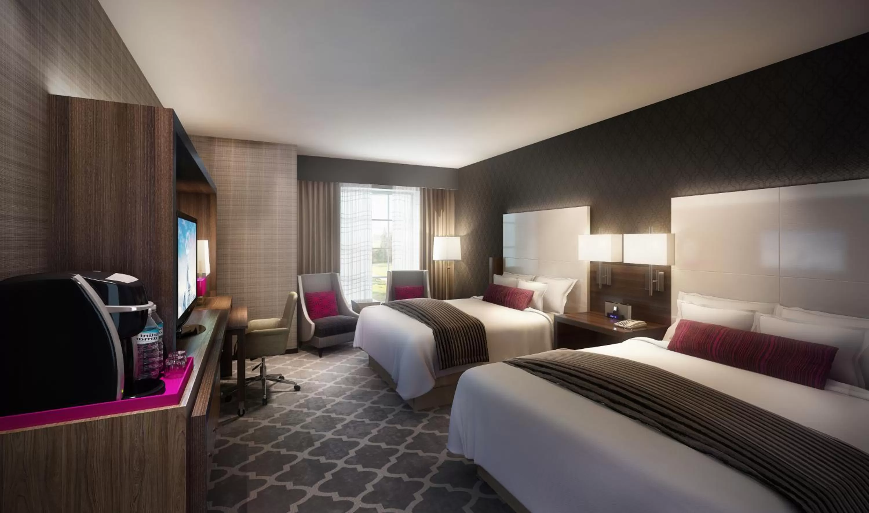 Superior Queen Room with Two Queen Beds and Courtyard View - Connecting in The Guest House at Graceland