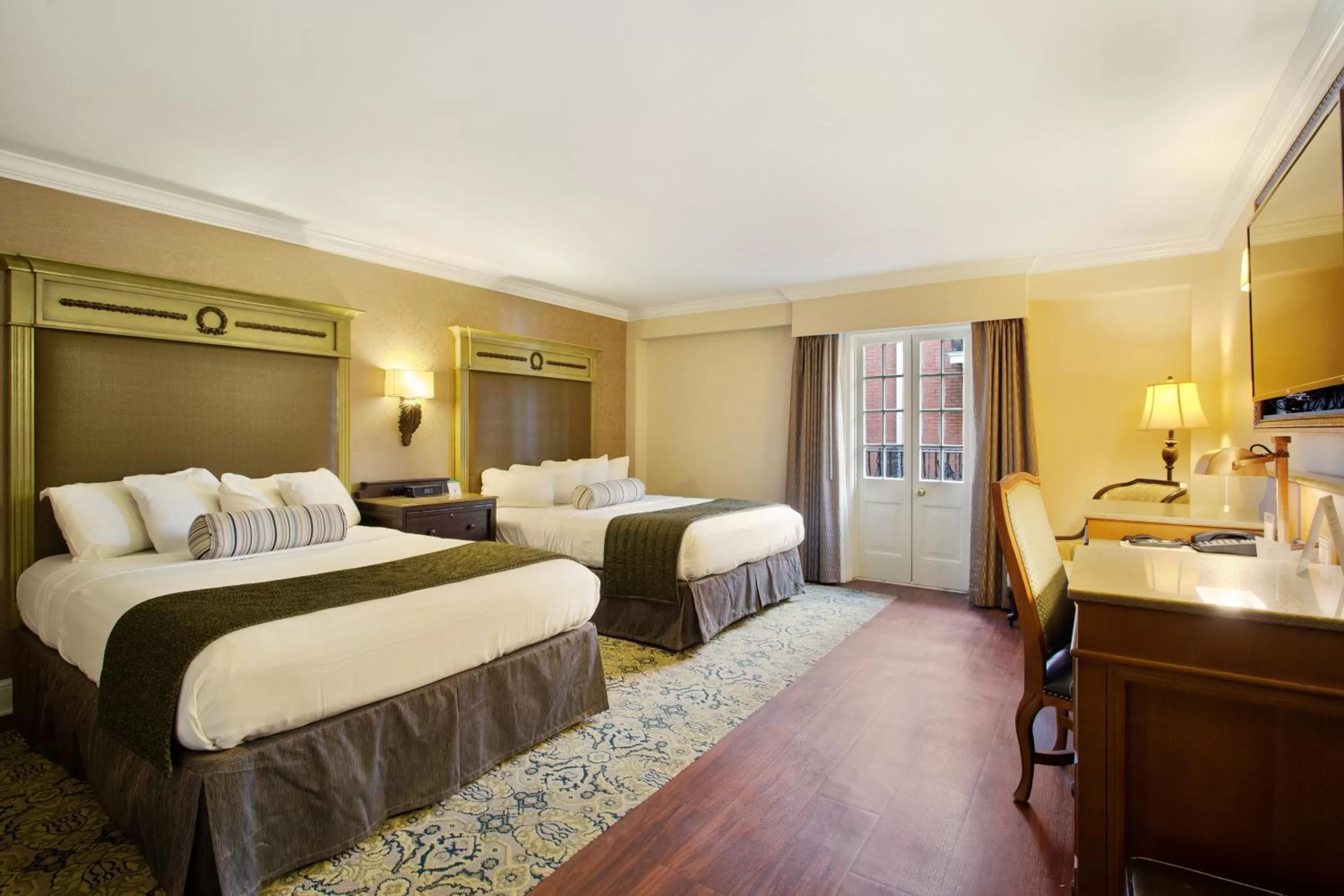 Two Queen Beds with Balcony, Courtyard View in Hotel St. Marie