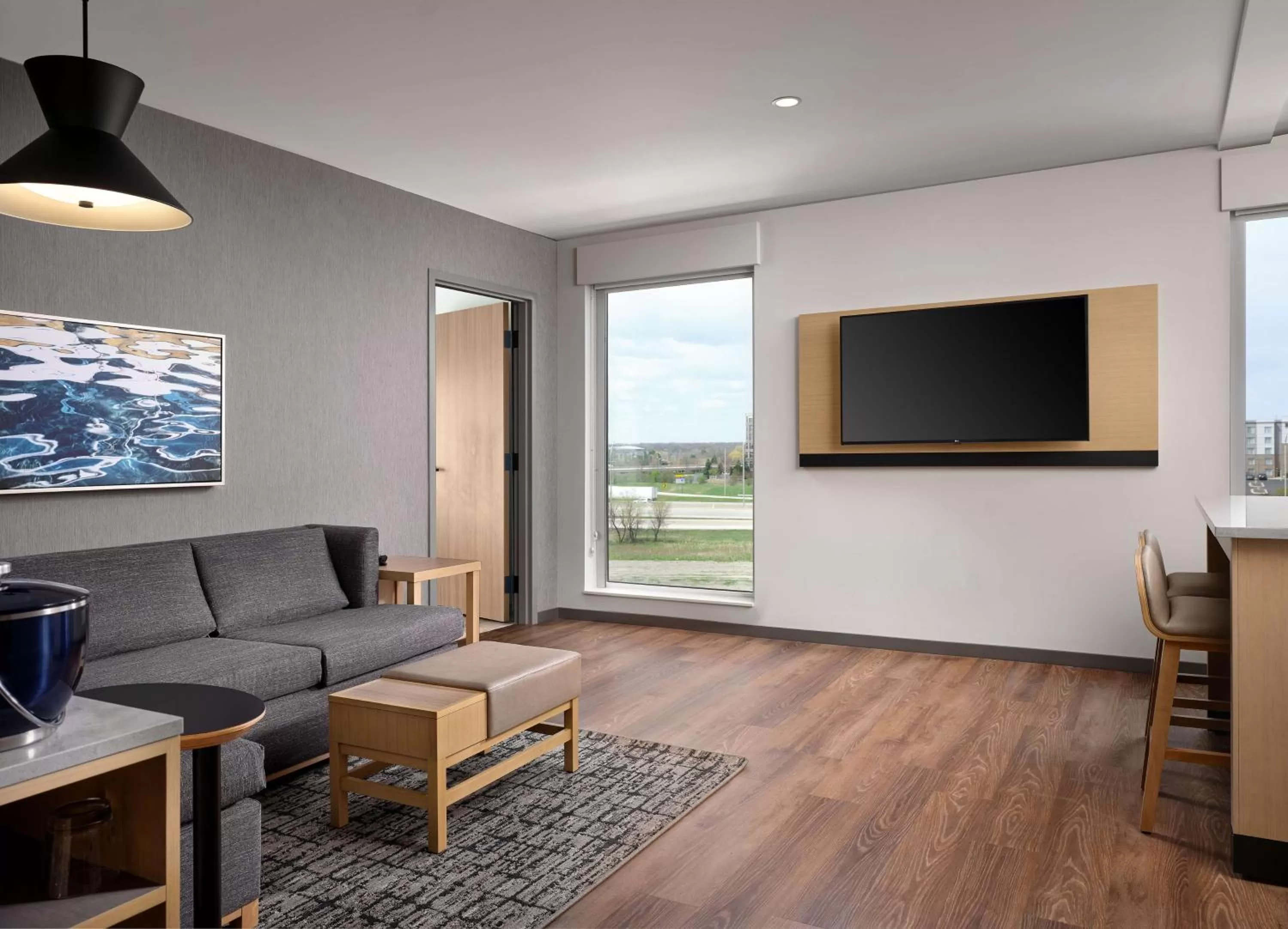 One-Bedroom King Suite with Kitchen and Sofa Bed in The Forester, a Hyatt Place Hotel