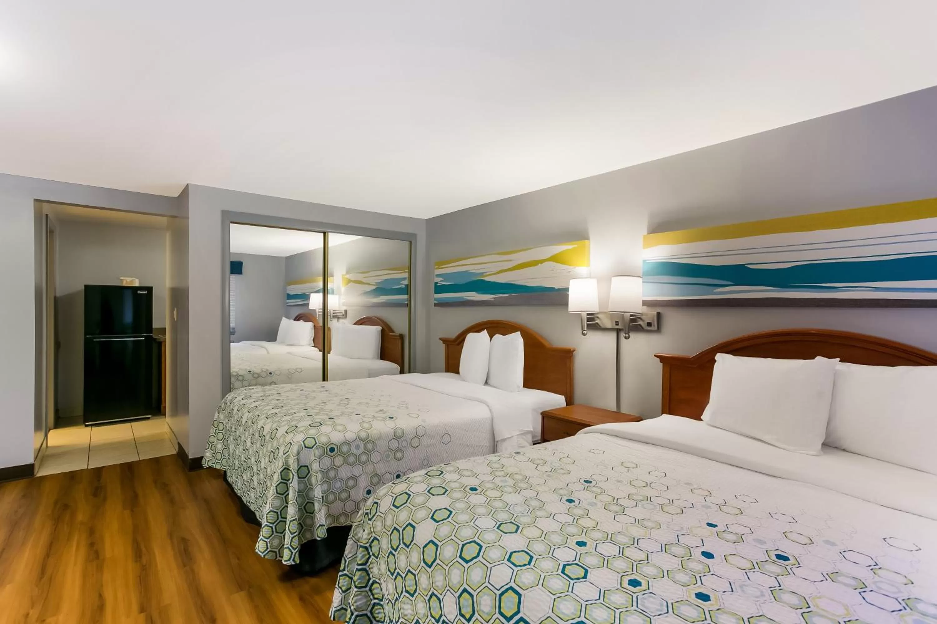 Studio with Two Queen Beds Stove Top Non-Smoking in HomeTowne Studios by Red Roof Denver, PA