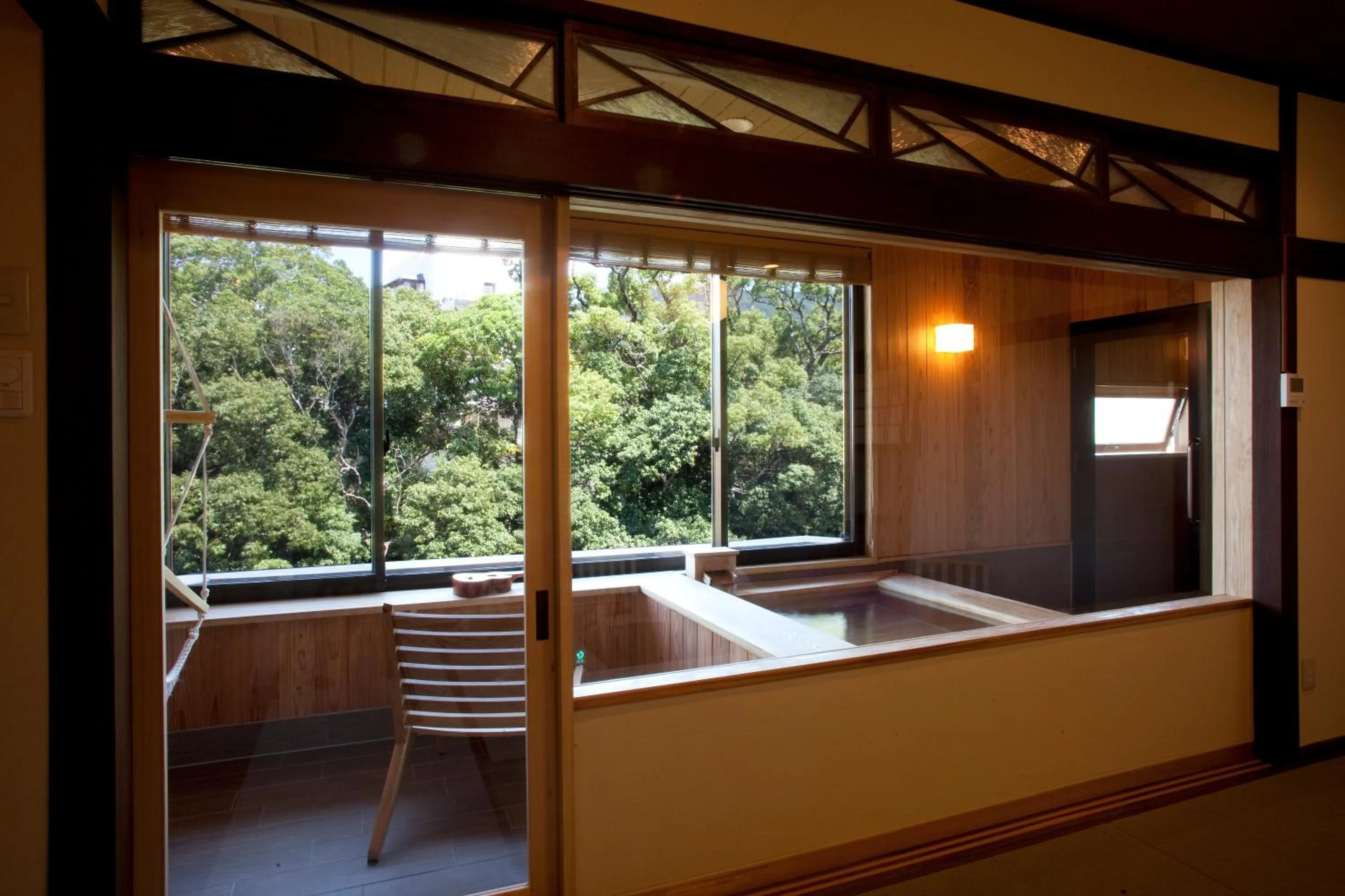 Standard Room with Tatami Area and Hot Spring Bath - Ran in Ryokan Oomuraya