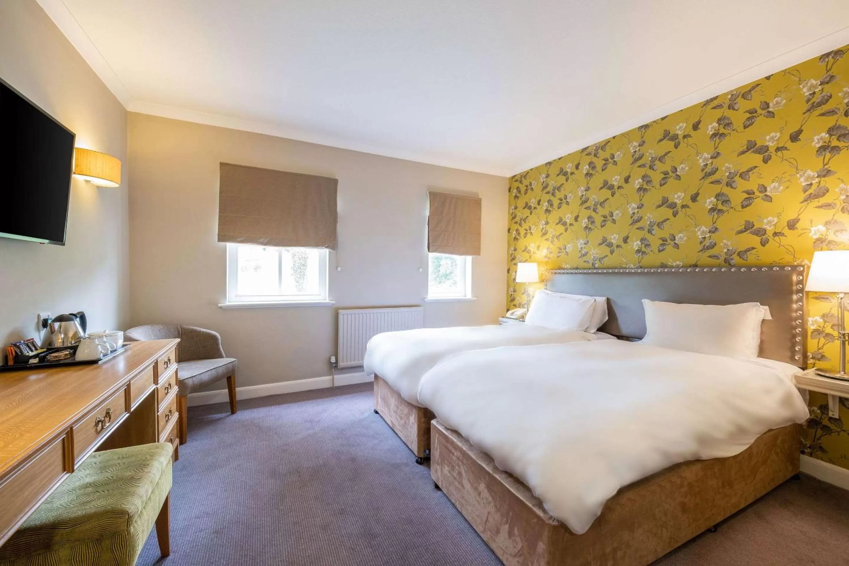Executive Twin Room  in Makeney Hall Hotel