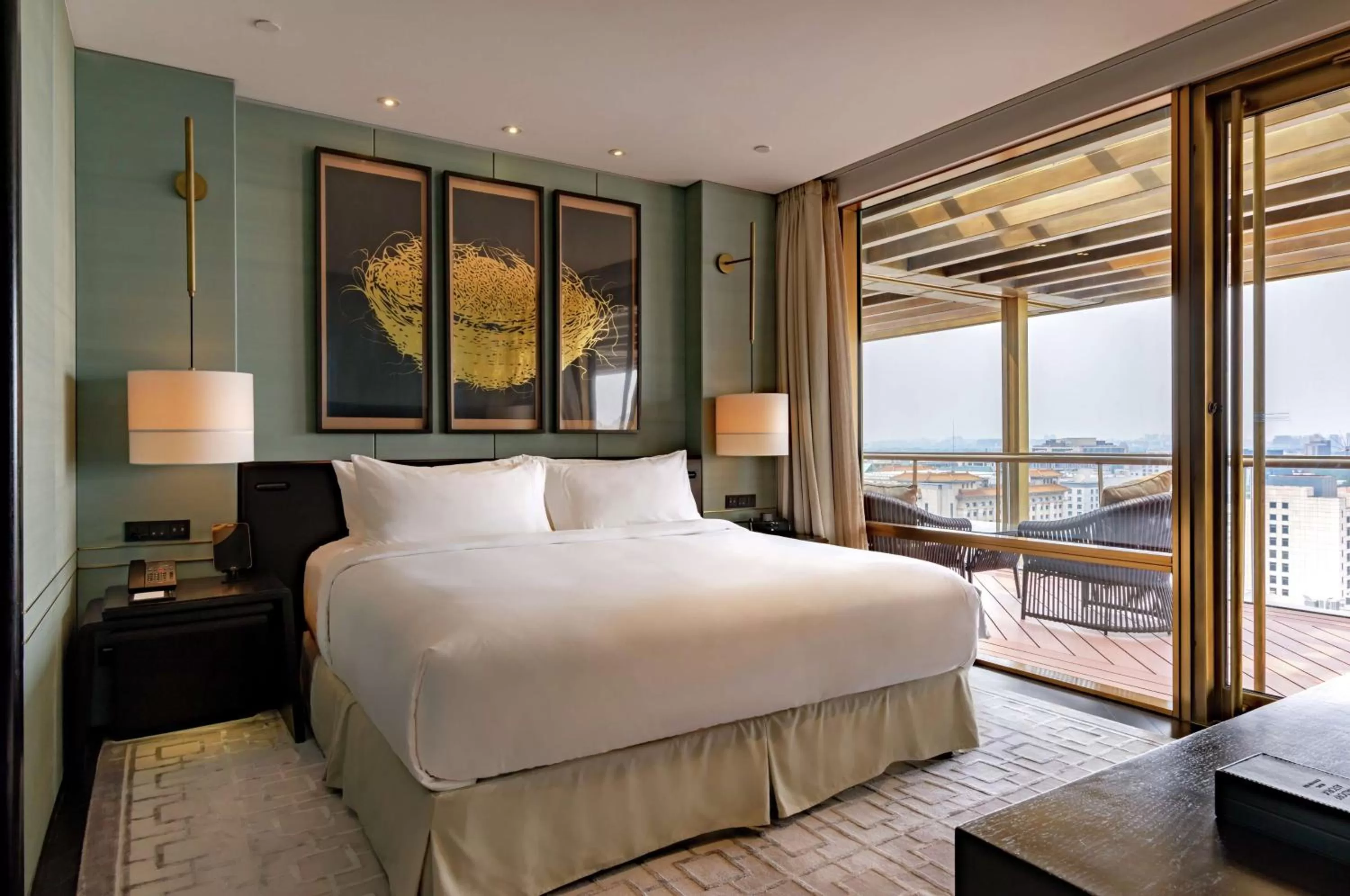 Premier King Suite with Terrace in Waldorf Astoria Beijing