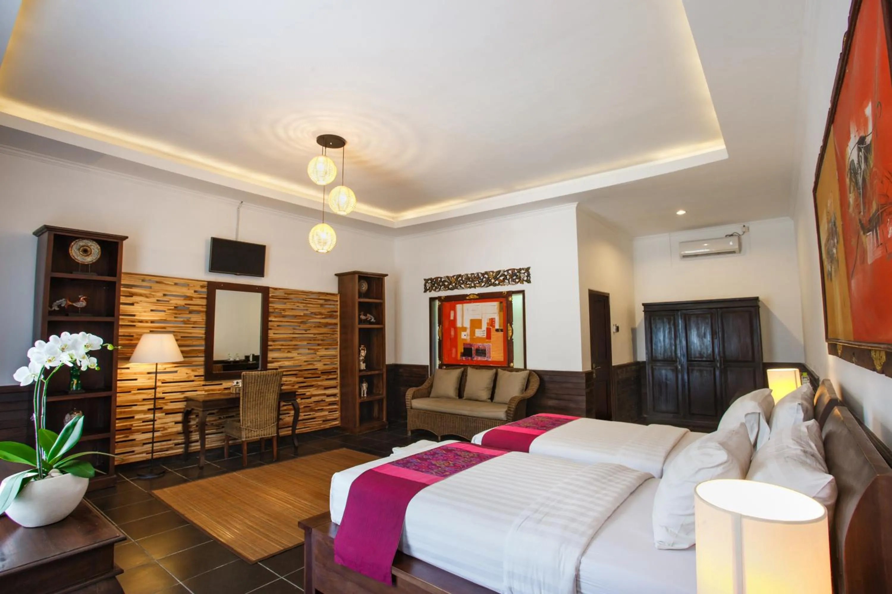 Deluxe Double or Twin Room with Pool View in Ubud Raya Boutique Hotel