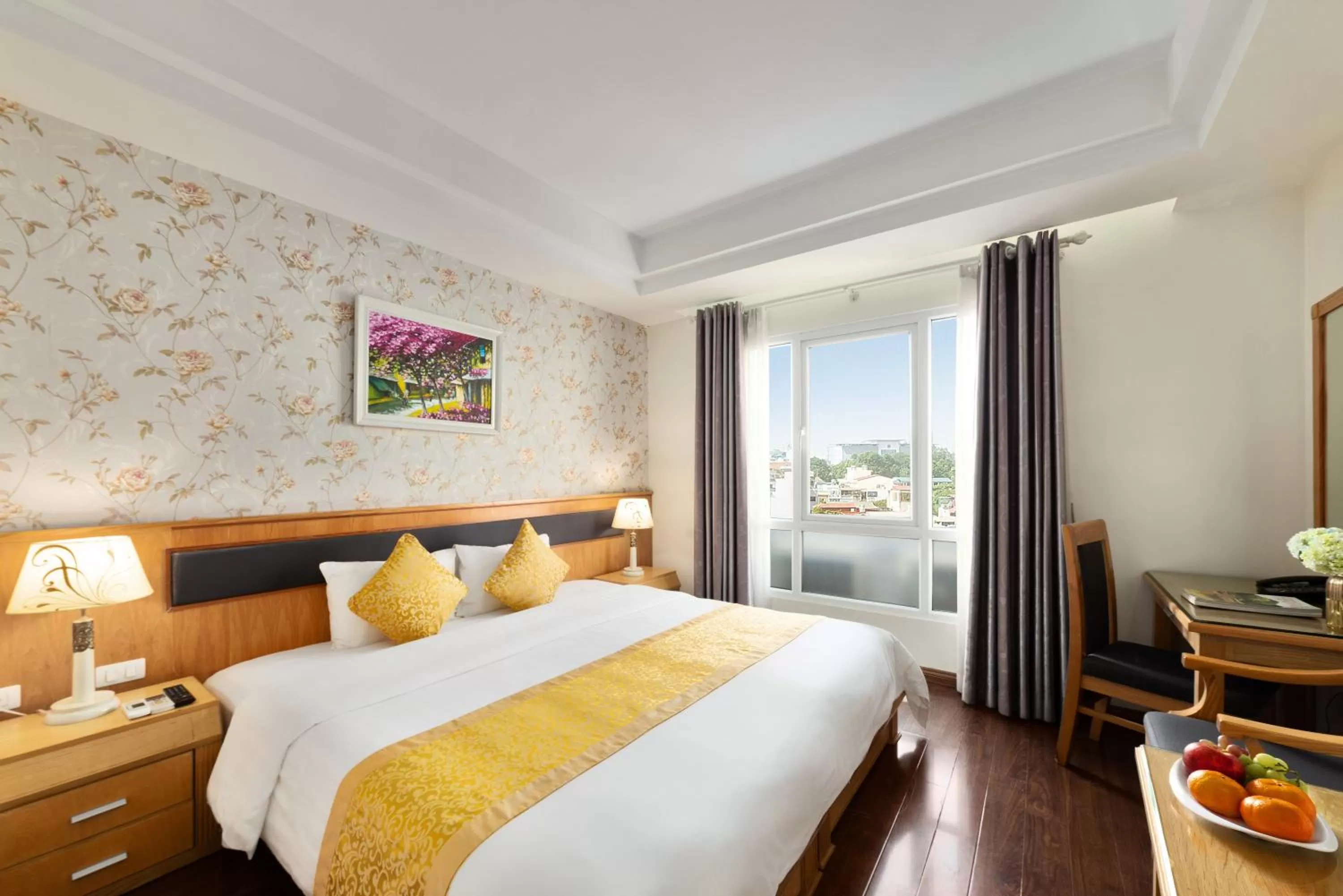 Deluxe Double or Twin Room with City View in Hanoi Sky Hotel