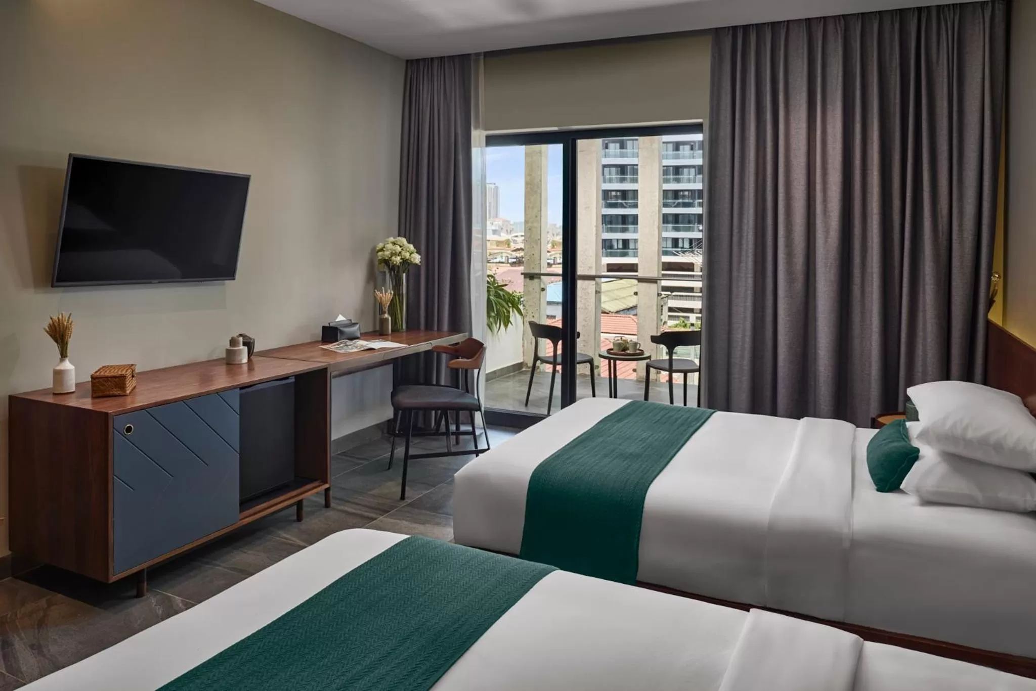 Superior City View Twin  in Baitong Hotel & Resort Phnom Penh