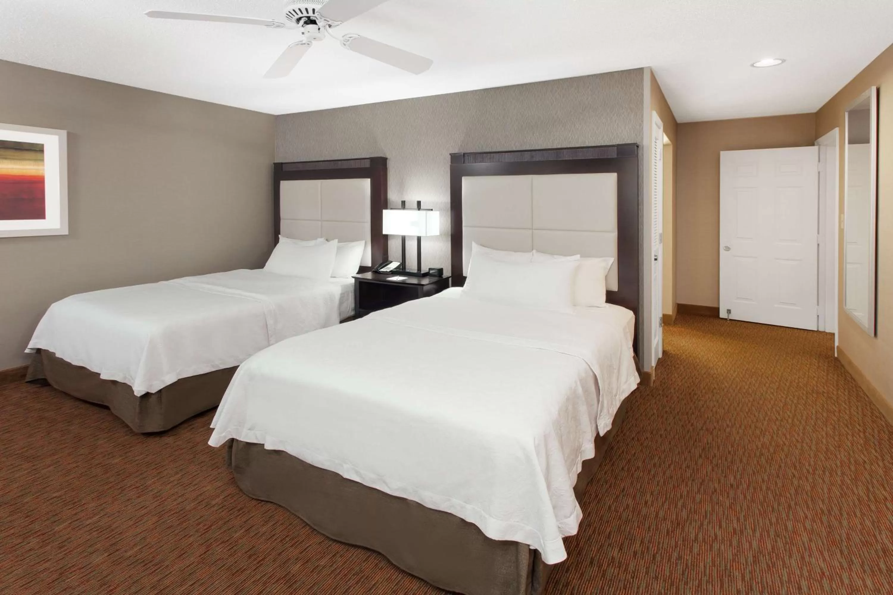 Two-Bedroom Suite with One King Bed & Two Double Beds in Homewood Suites Lafayette